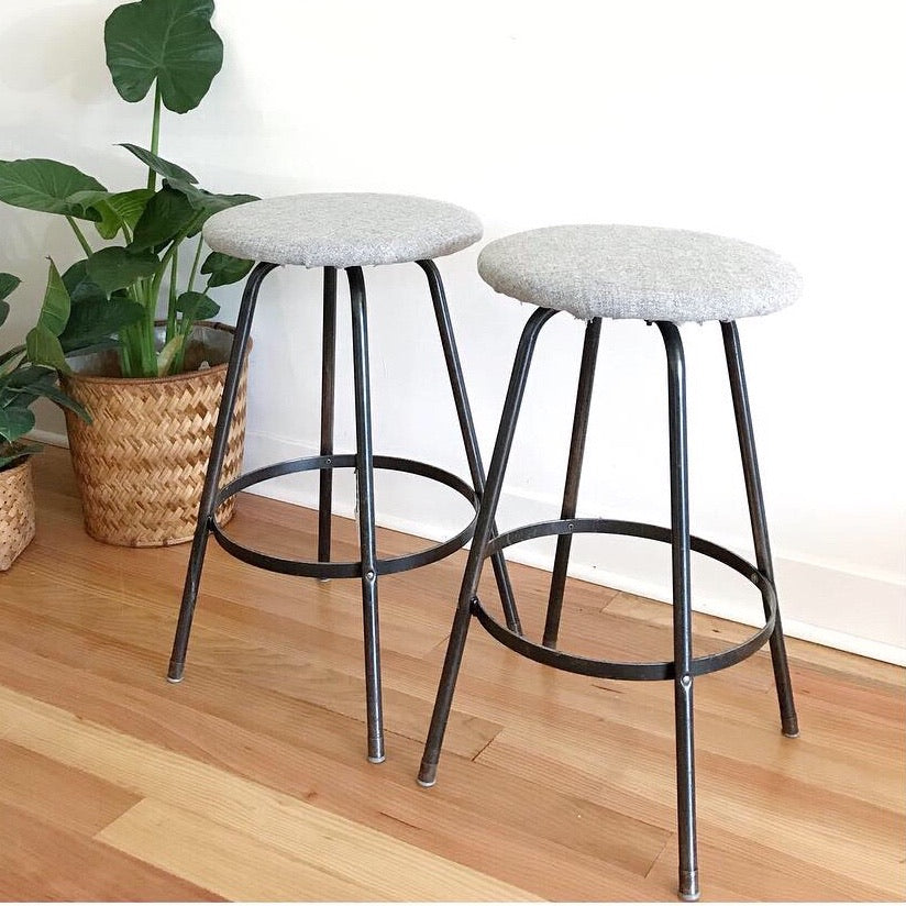Pair of Vintage Mid-Century Stools