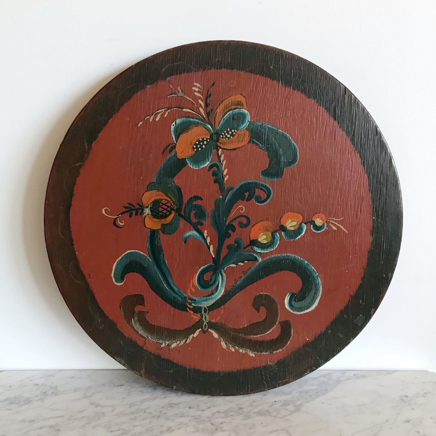 Vintage Hand-painted Folding Table