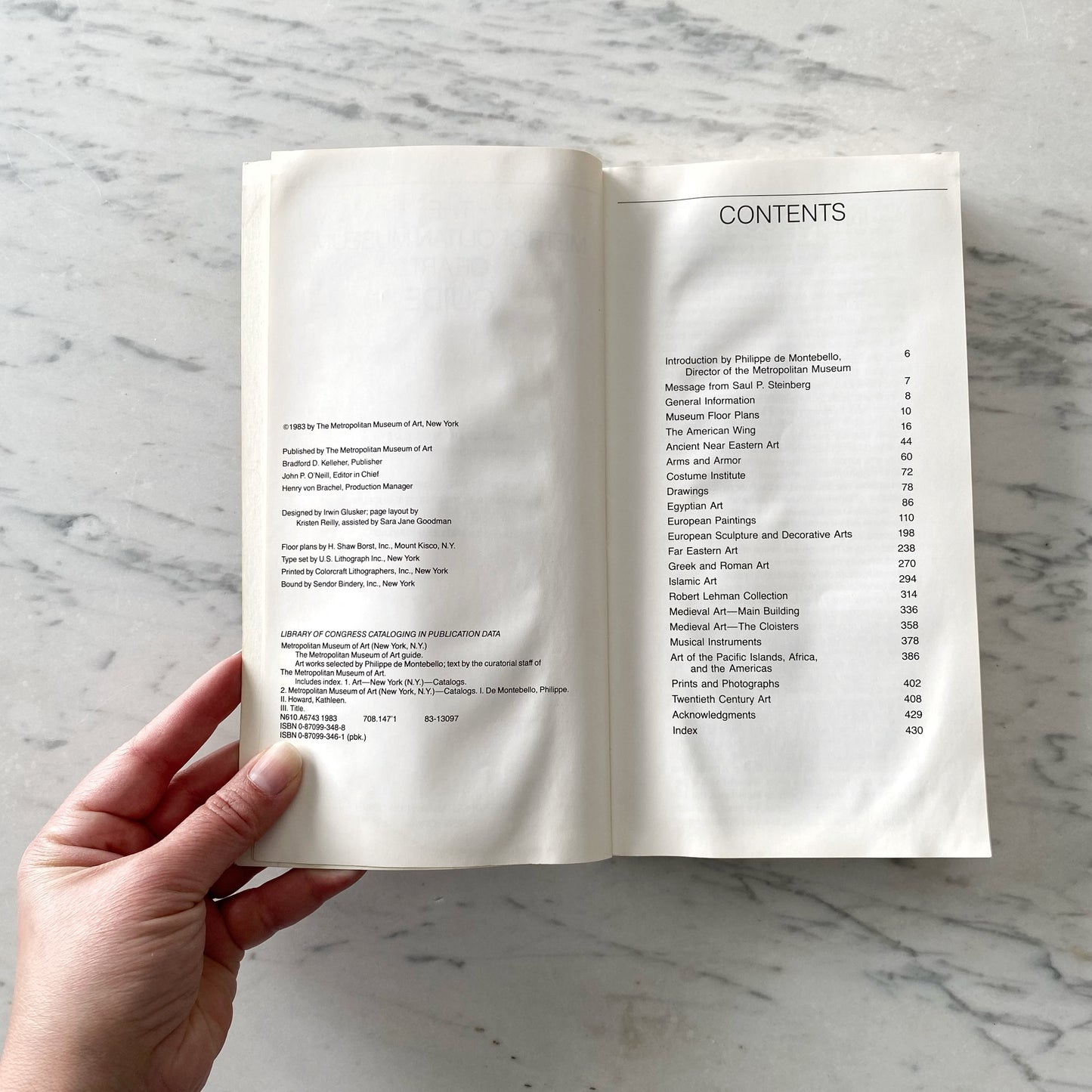 Book: Metropolitan Museum of Art (Guide), 1983