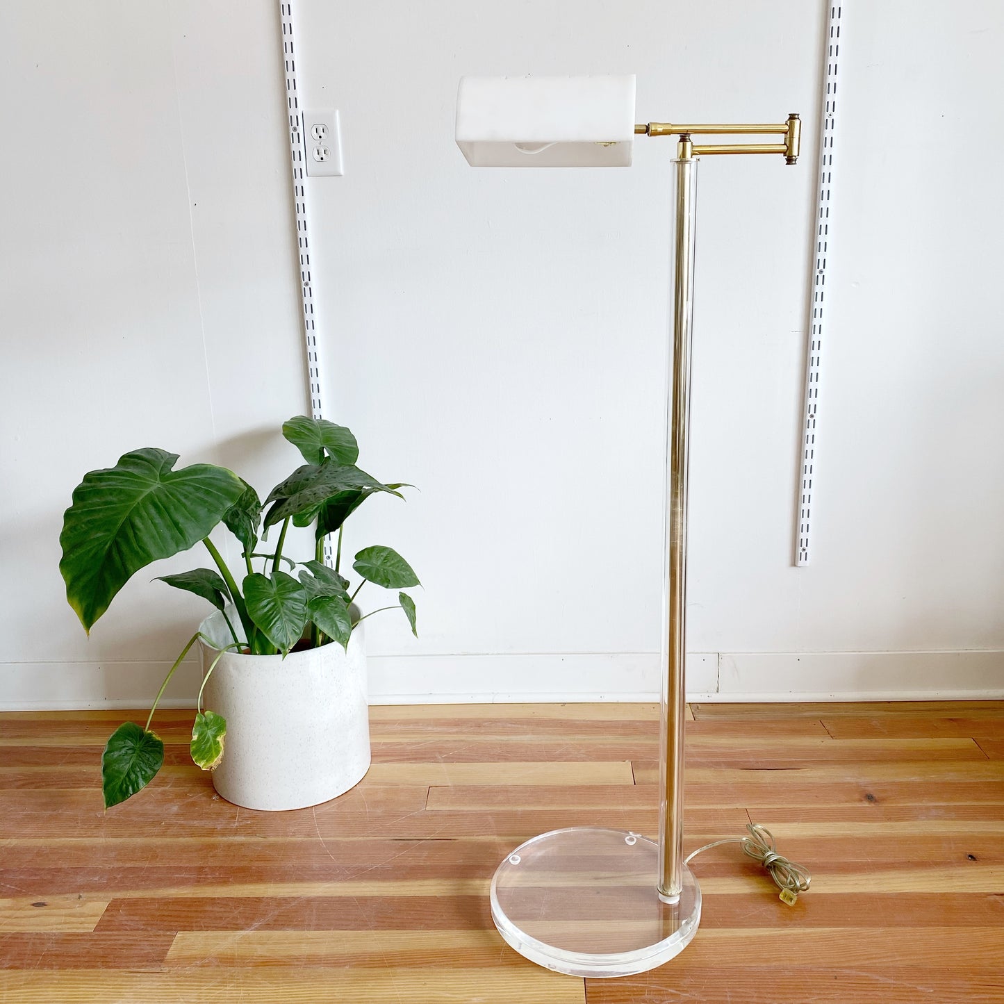 Vintage Mod Lucite Floor Lamp by Bauer