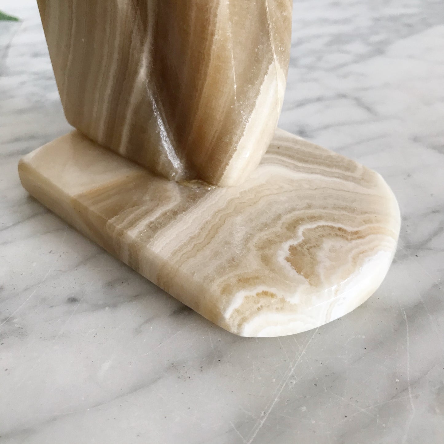 Large Vintage Marble Horse Statue / Bookend