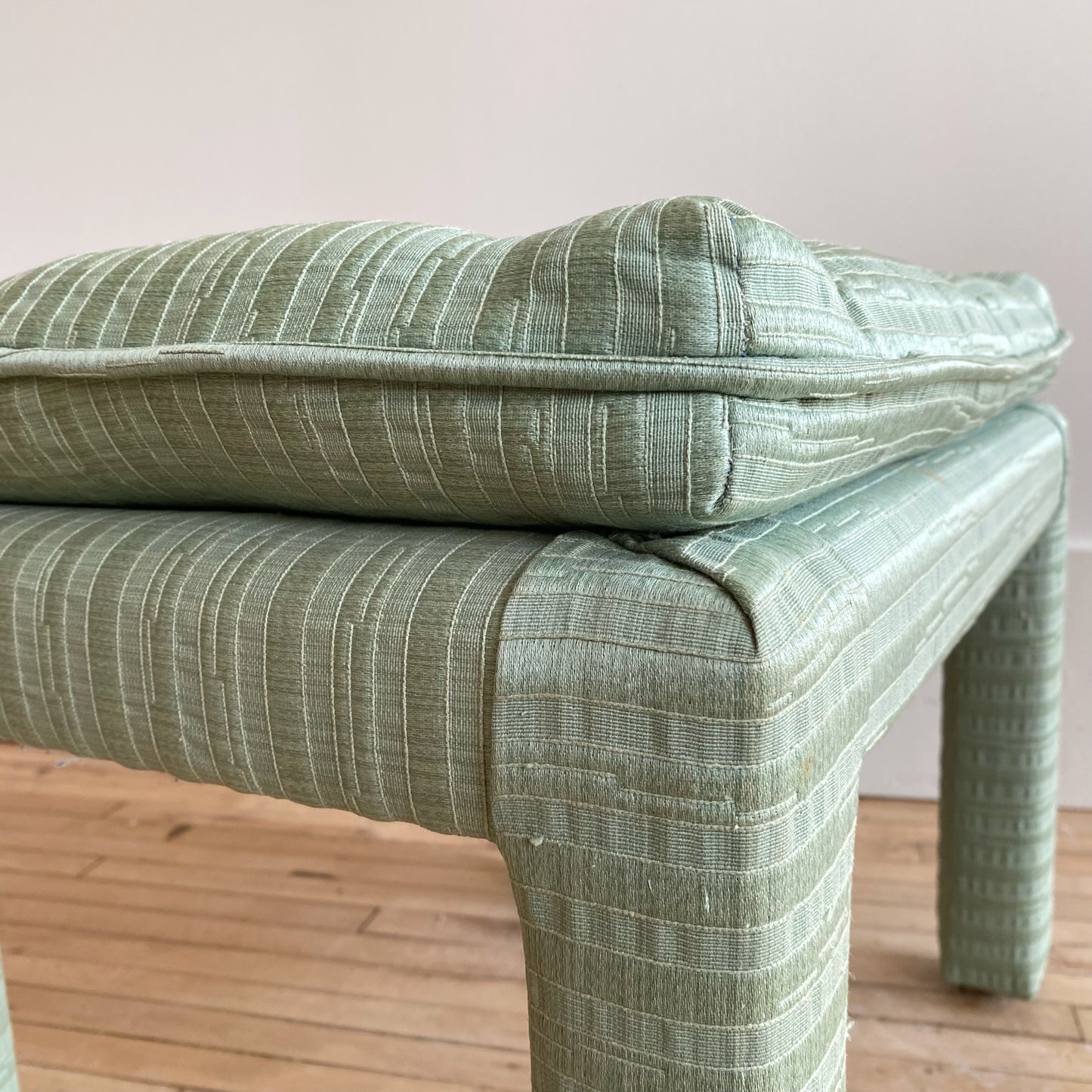 Vintage Mid-Century Upholstered Stool / Bench