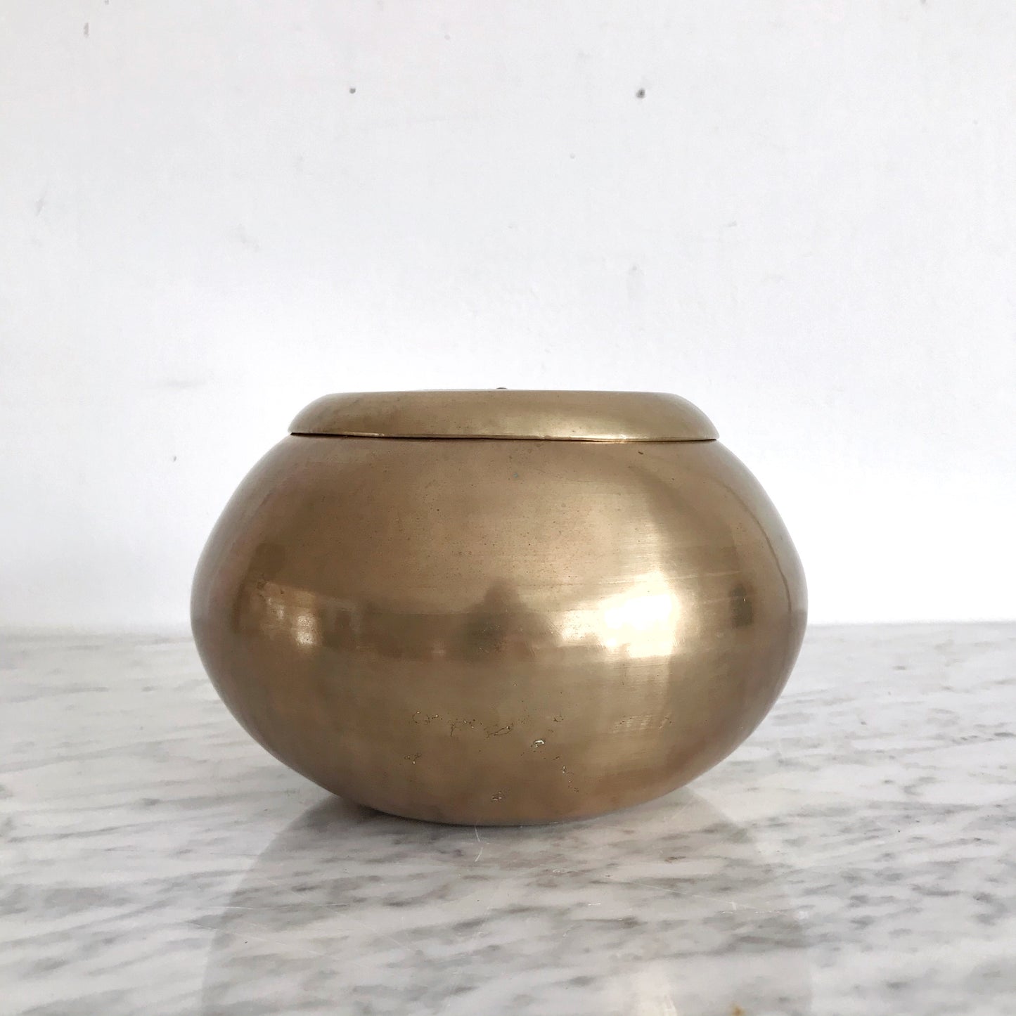 Heavy Vintage Brass Container
