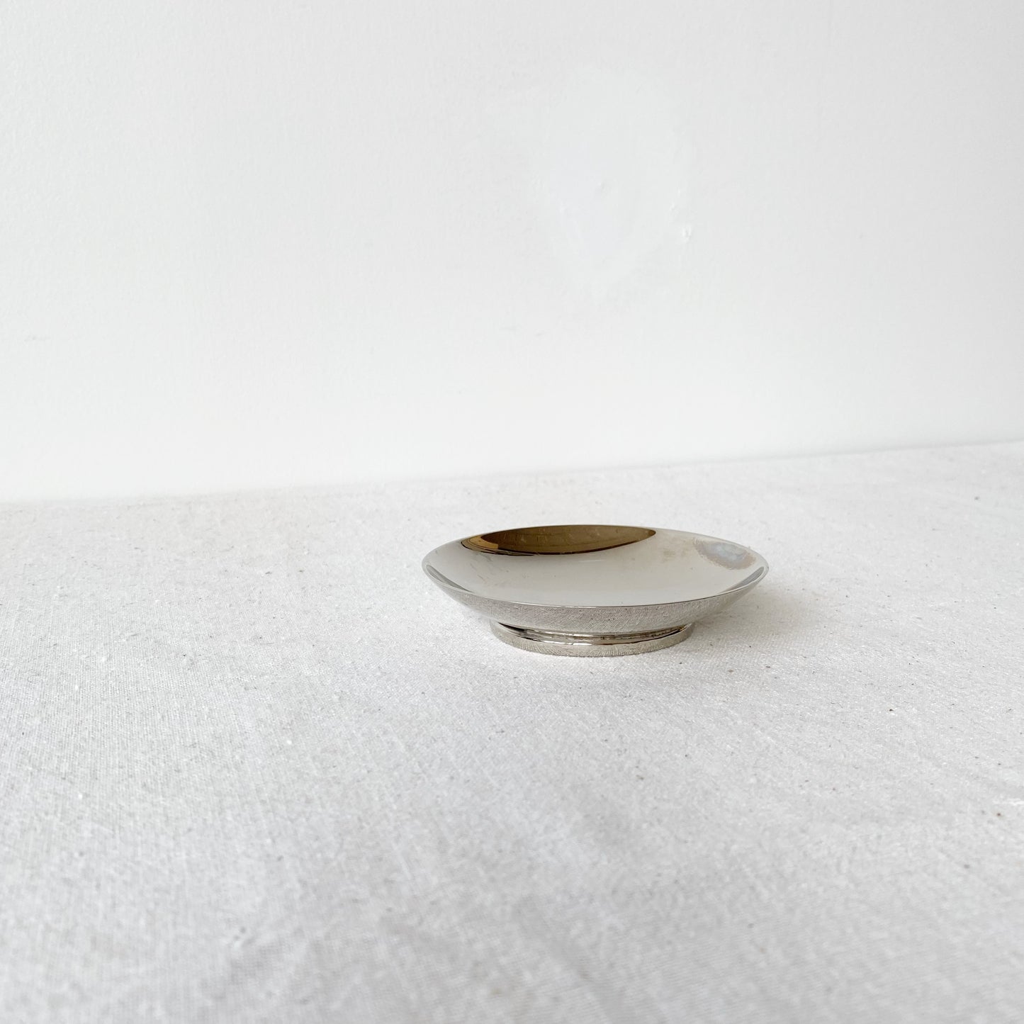 Petite Minimalist Polished Silver Dish