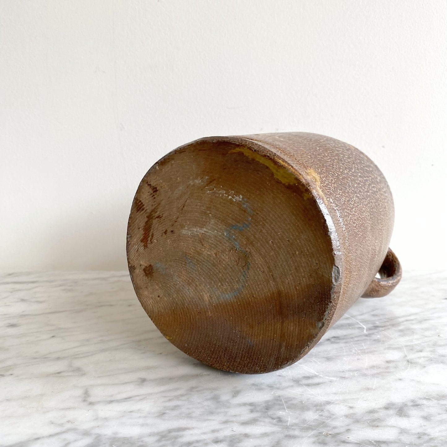 Antique Salt Glaze Stoneware Jug, 10.25”