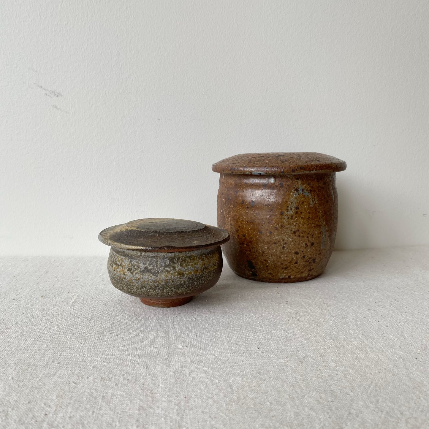 Vintage Lidded Stoneware Container