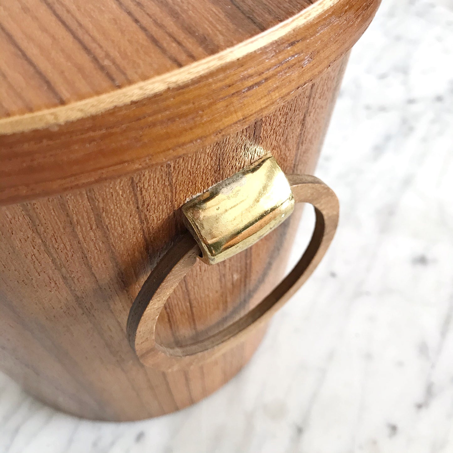 Vintage MCM Teak Ice Bucket