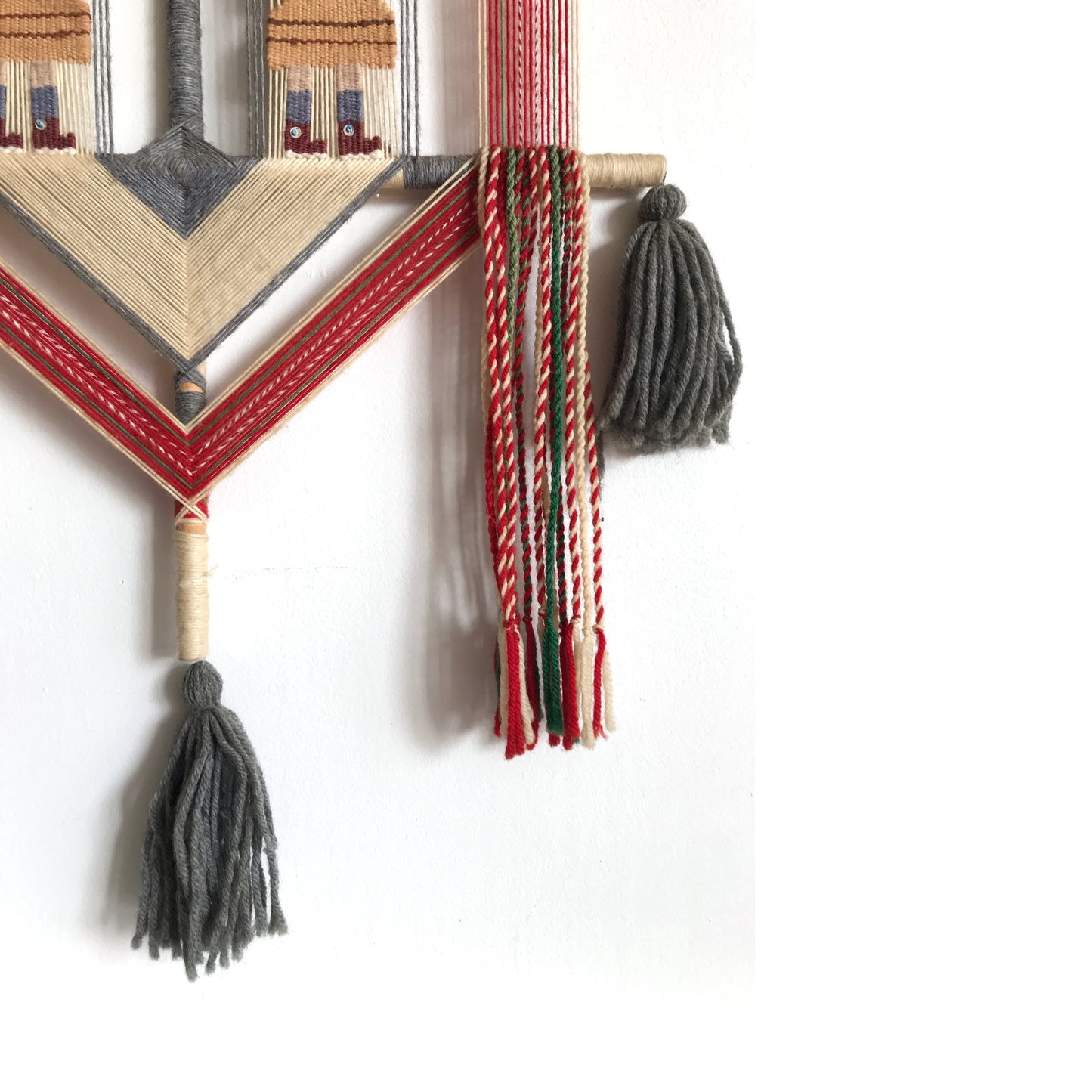Vintage Wall Hanging, Fiber Art