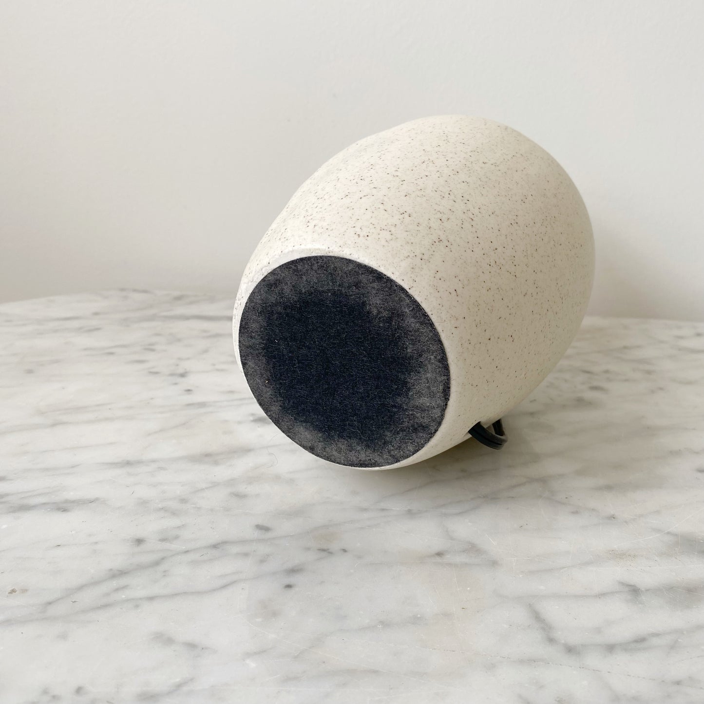 Petite Vintage Ceramic Lamp with Iris