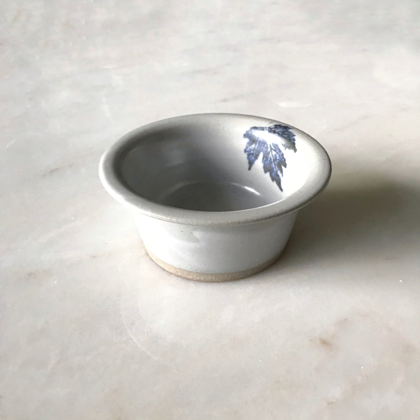 Pottery Dish with Leaf