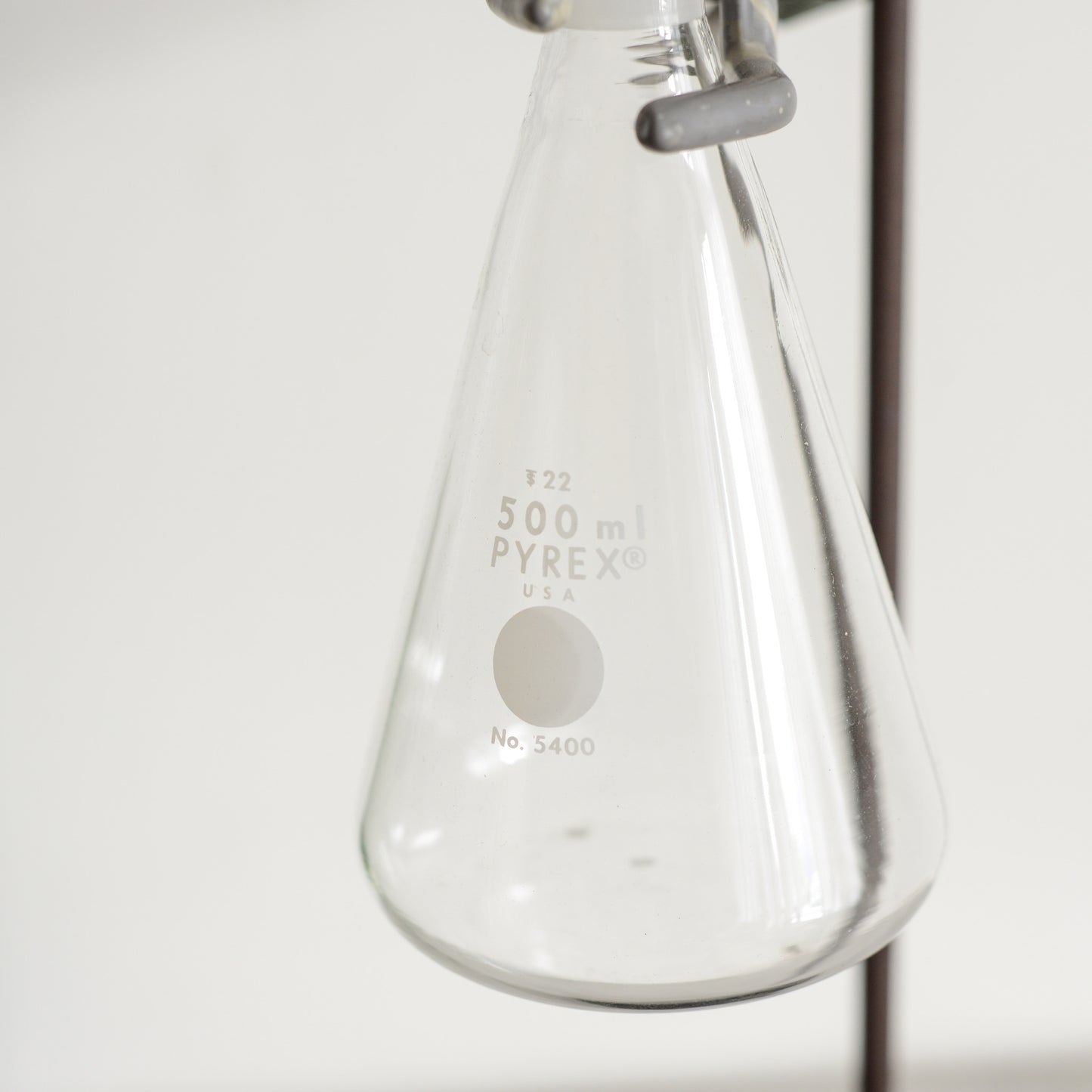 Vintage Industrial Science Beaker + Stand