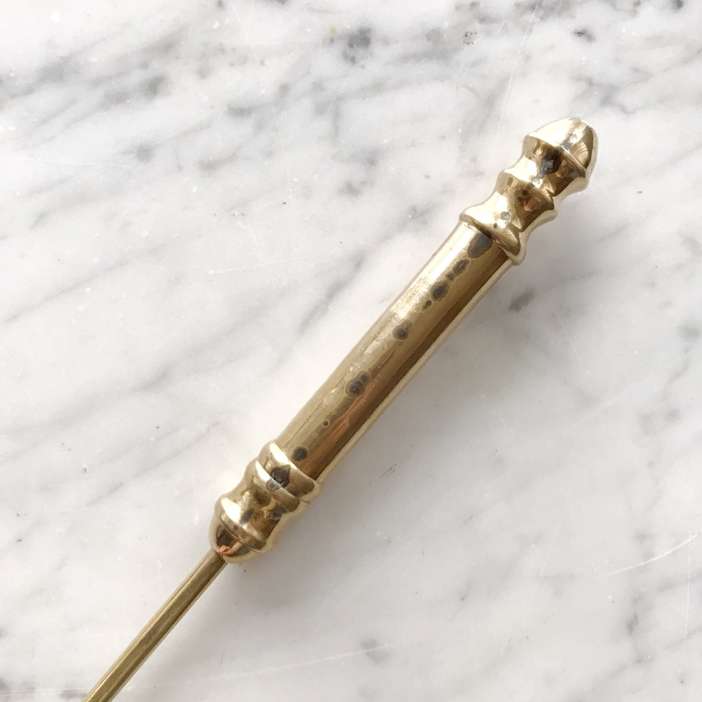 Large Vintage Brass Candle Snuffer