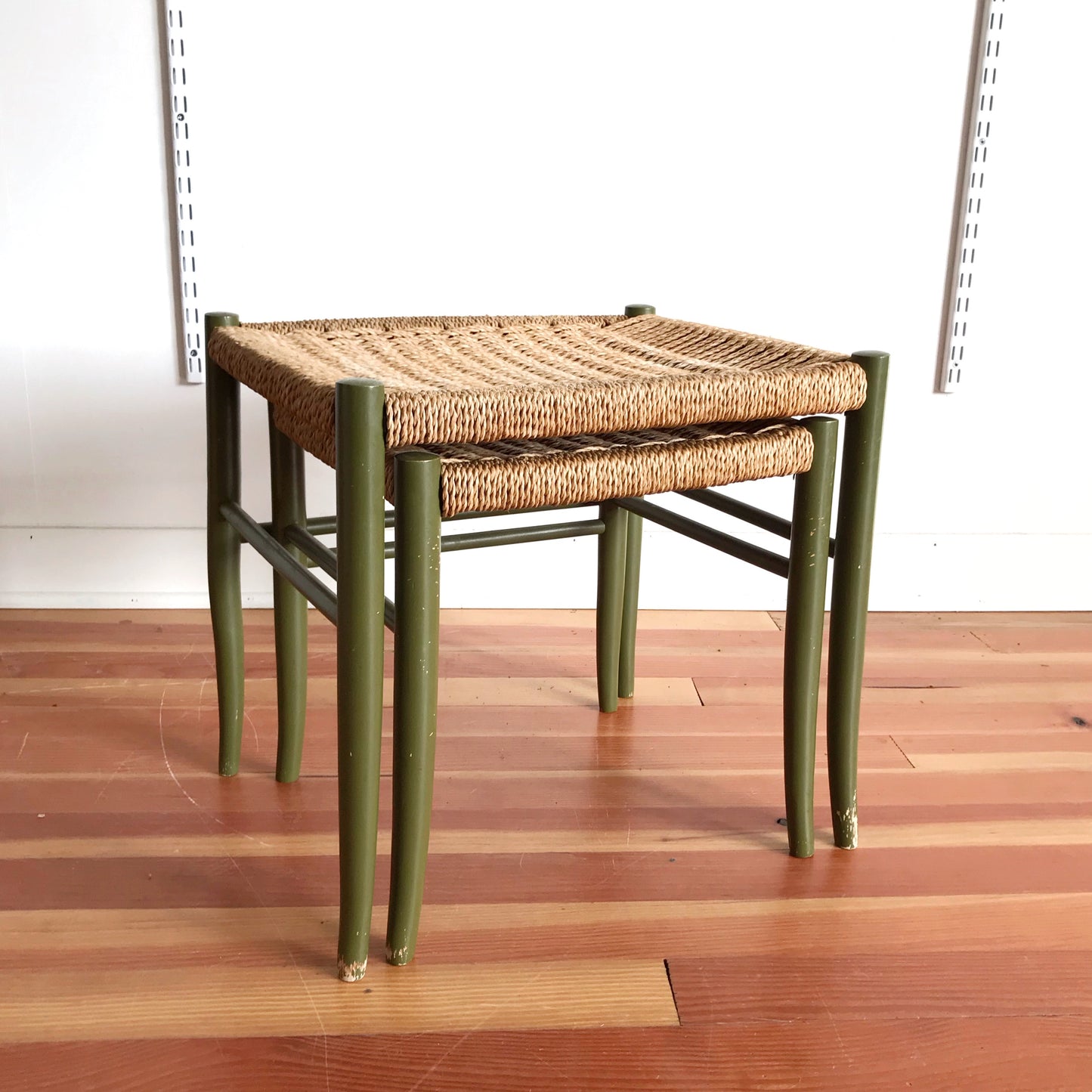 Vintage 1950's Italian Mid-Century Modern Nesting Stools