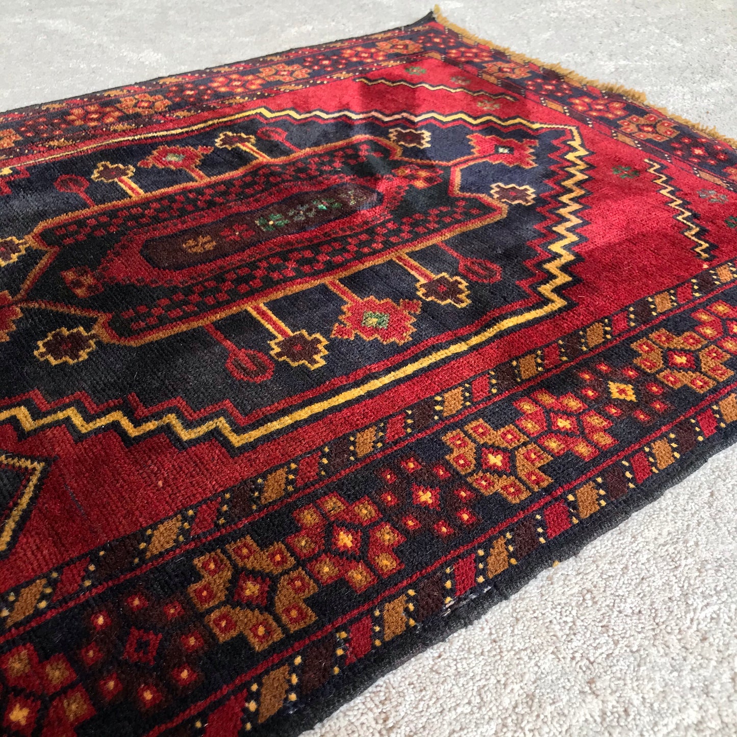 “ROXY” Antique Hand-knotted Rug (3.4 x 6.2)