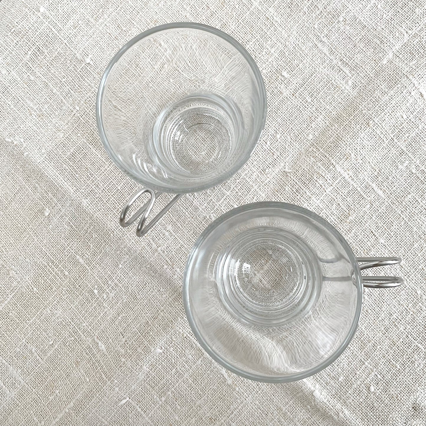 Pair of Italian Glass Coffee Cups