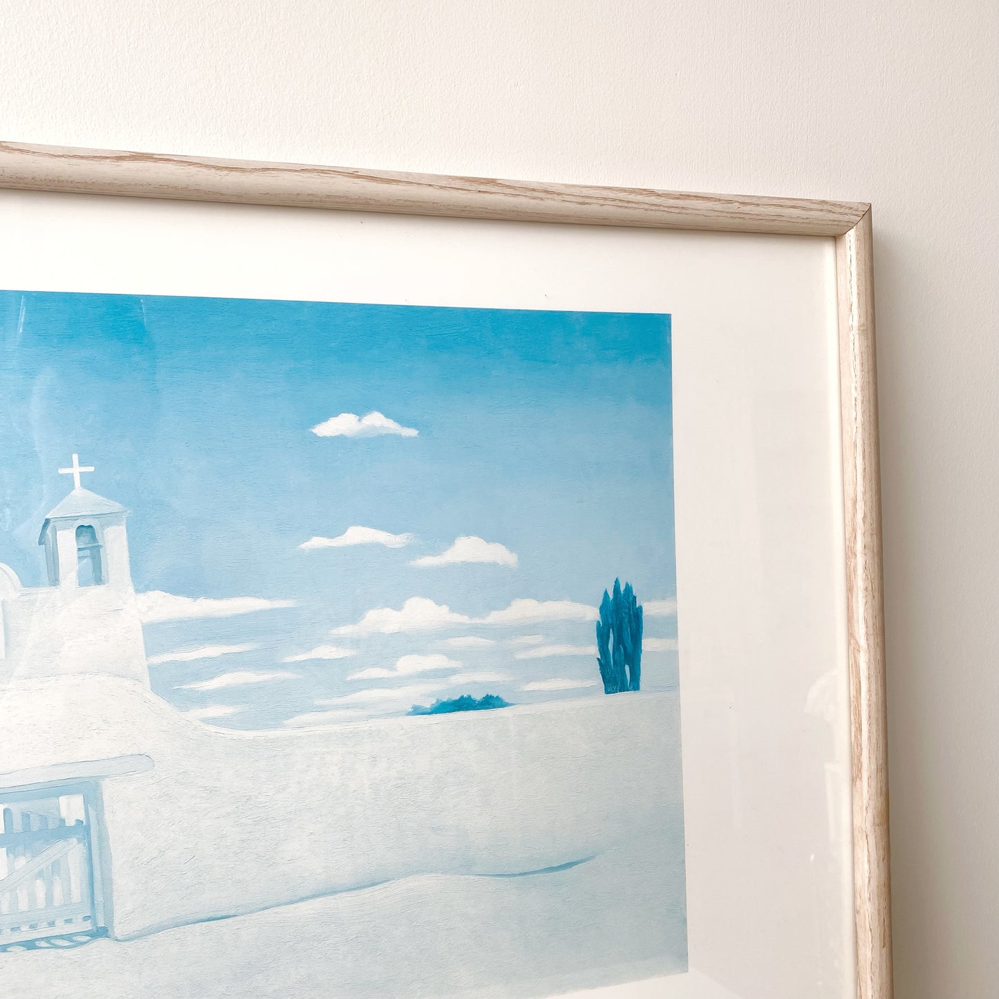Vintage Framed Art Poster, Georgia O’Keeffe / Japan 1988 (37” x 26”)