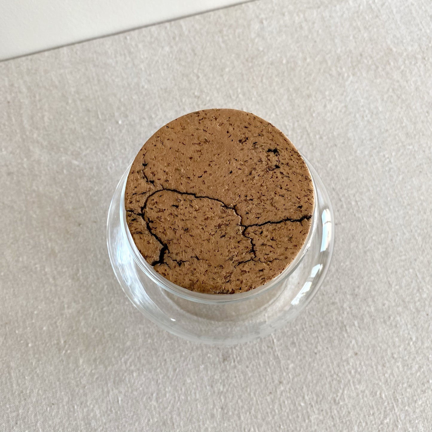 Vintage Glass Flour Canister