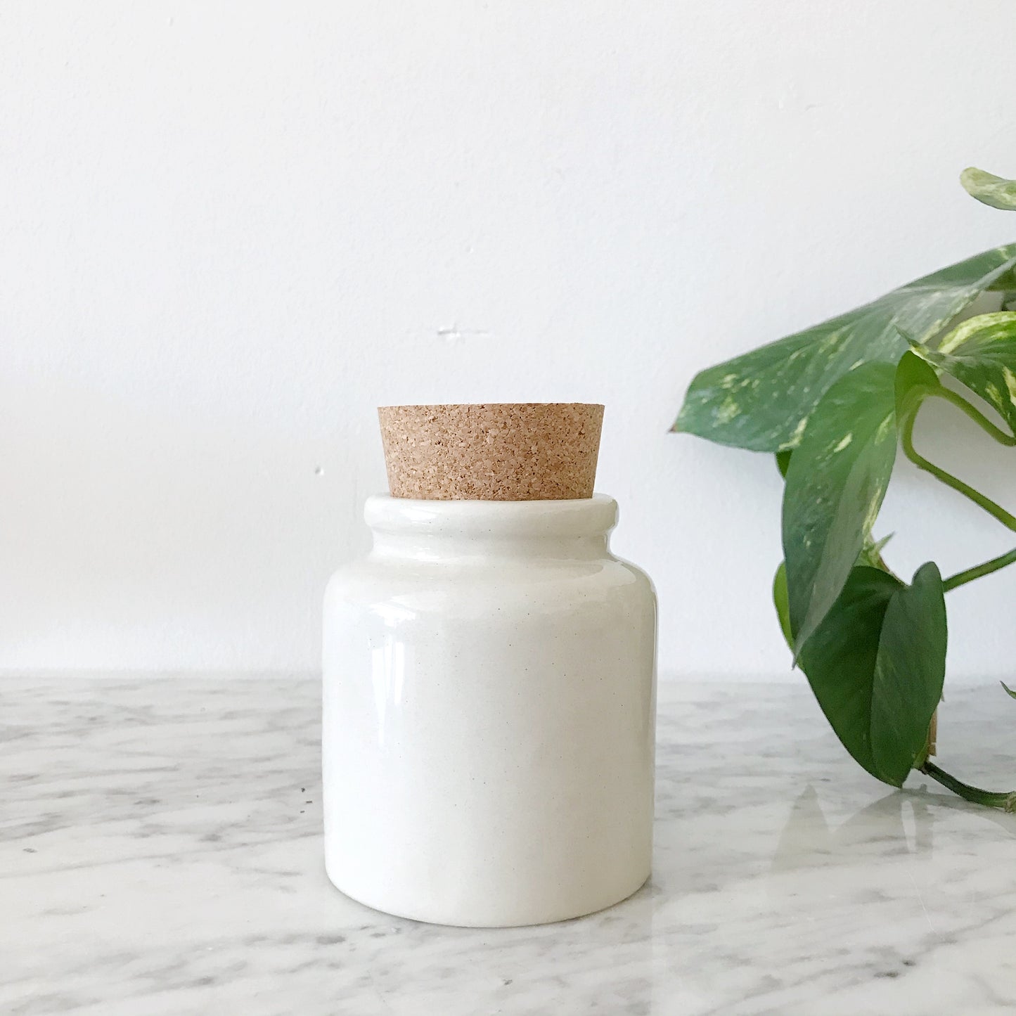 Small Crock w Cork Lid