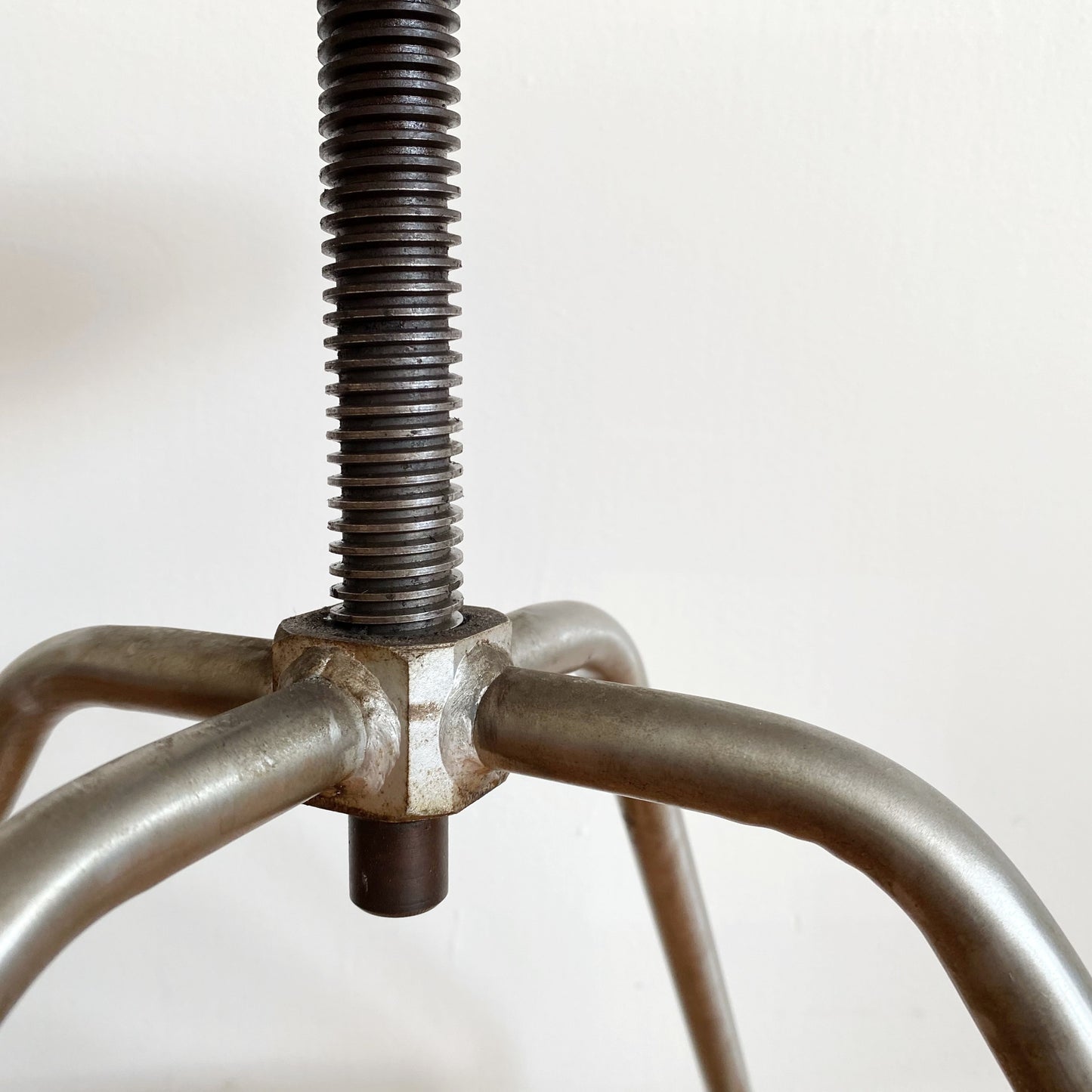 Vintage Industrial Stool, Adjustable Height