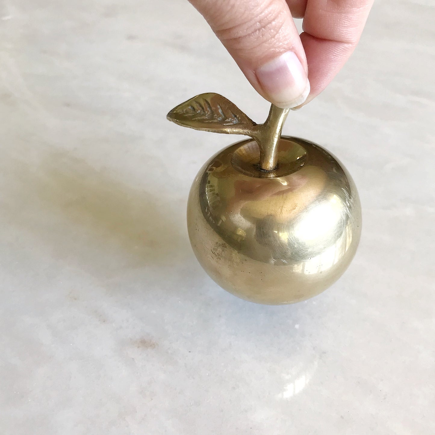 Vintage Brass Apple Bell
