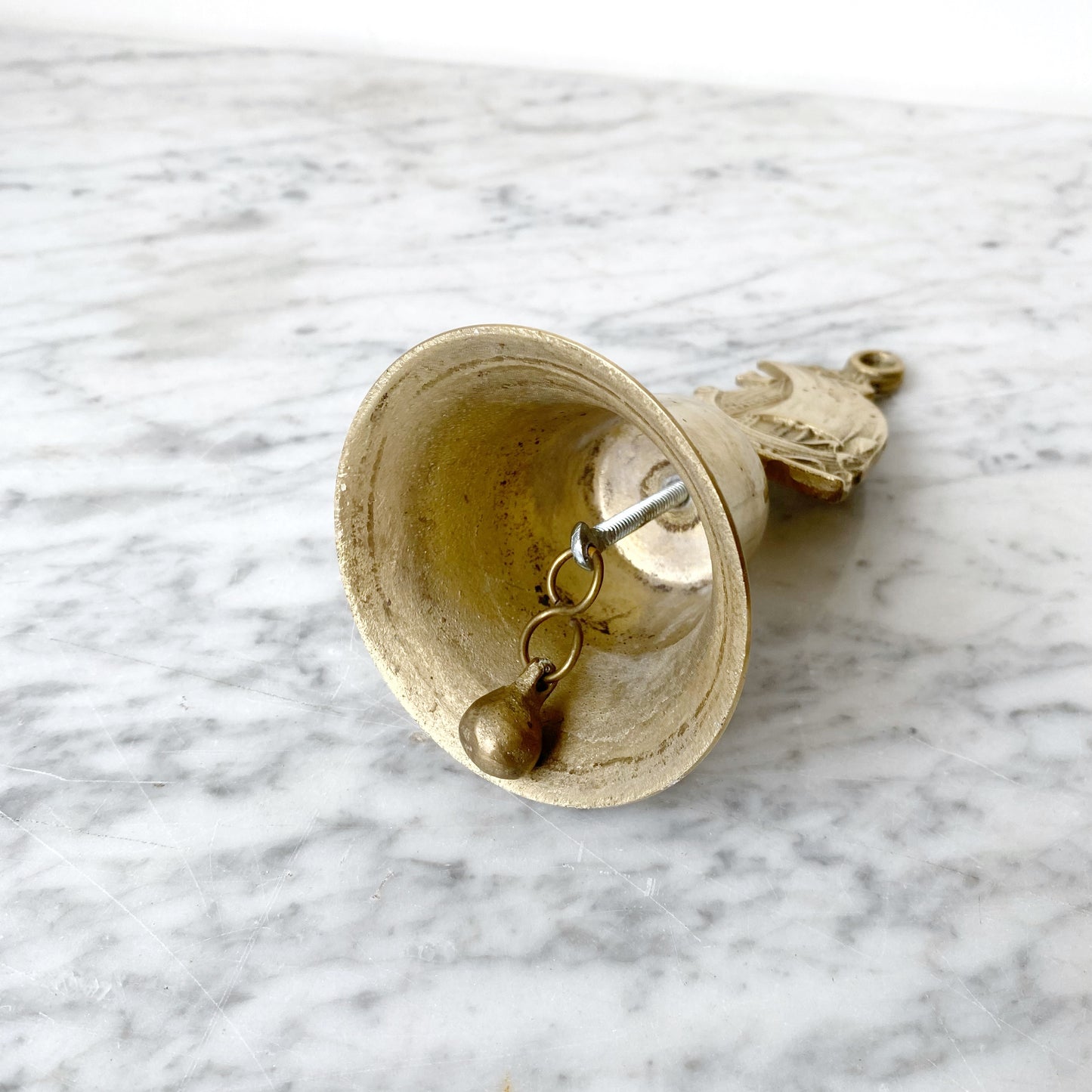 Large Vintage Brass Sailboat Bell