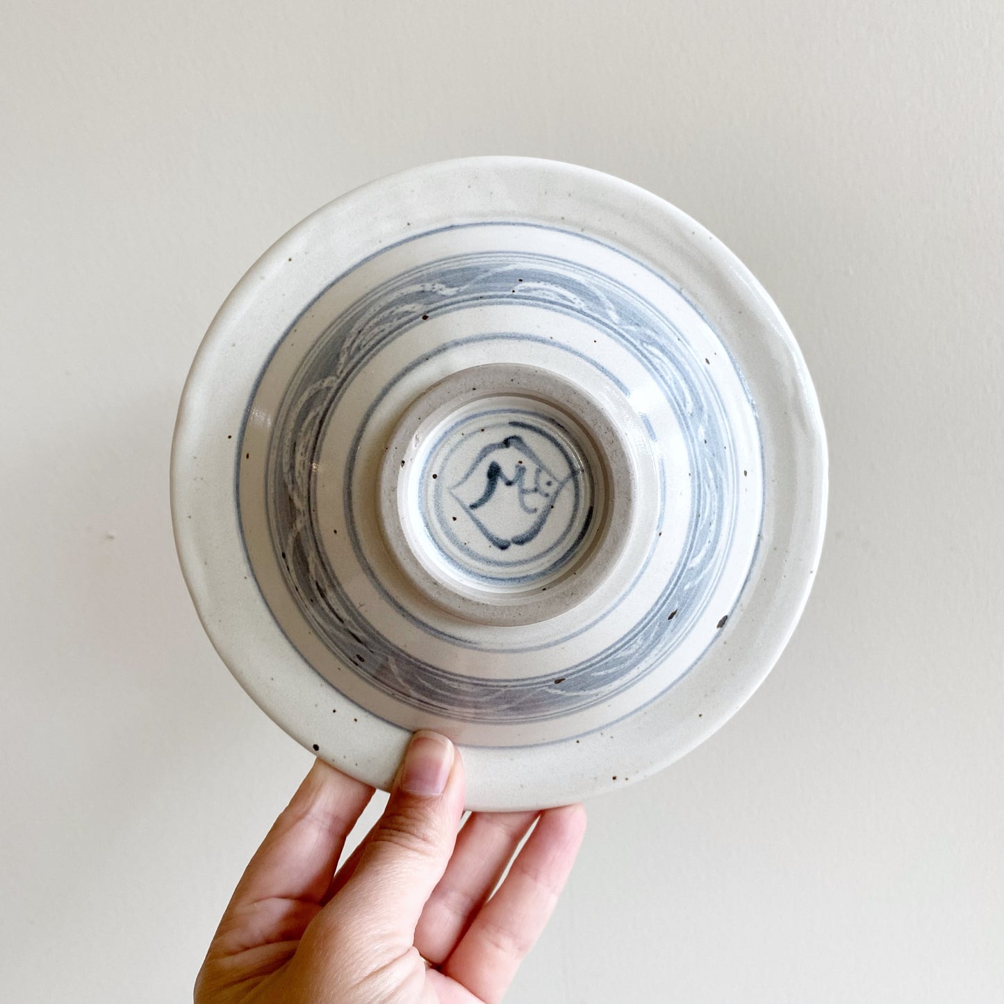 Vintage Hand-painted Dish with House