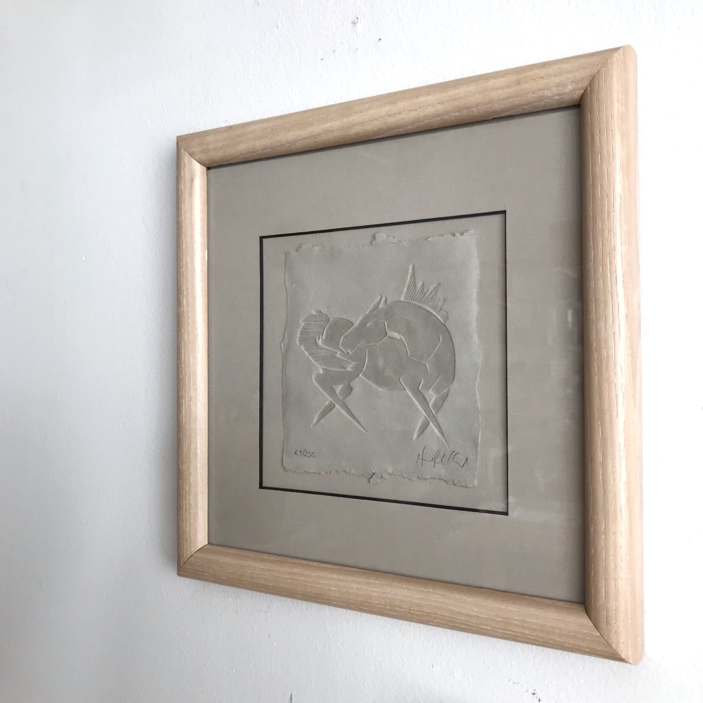 Original Embossed Horse Art Piece (9 x 9)