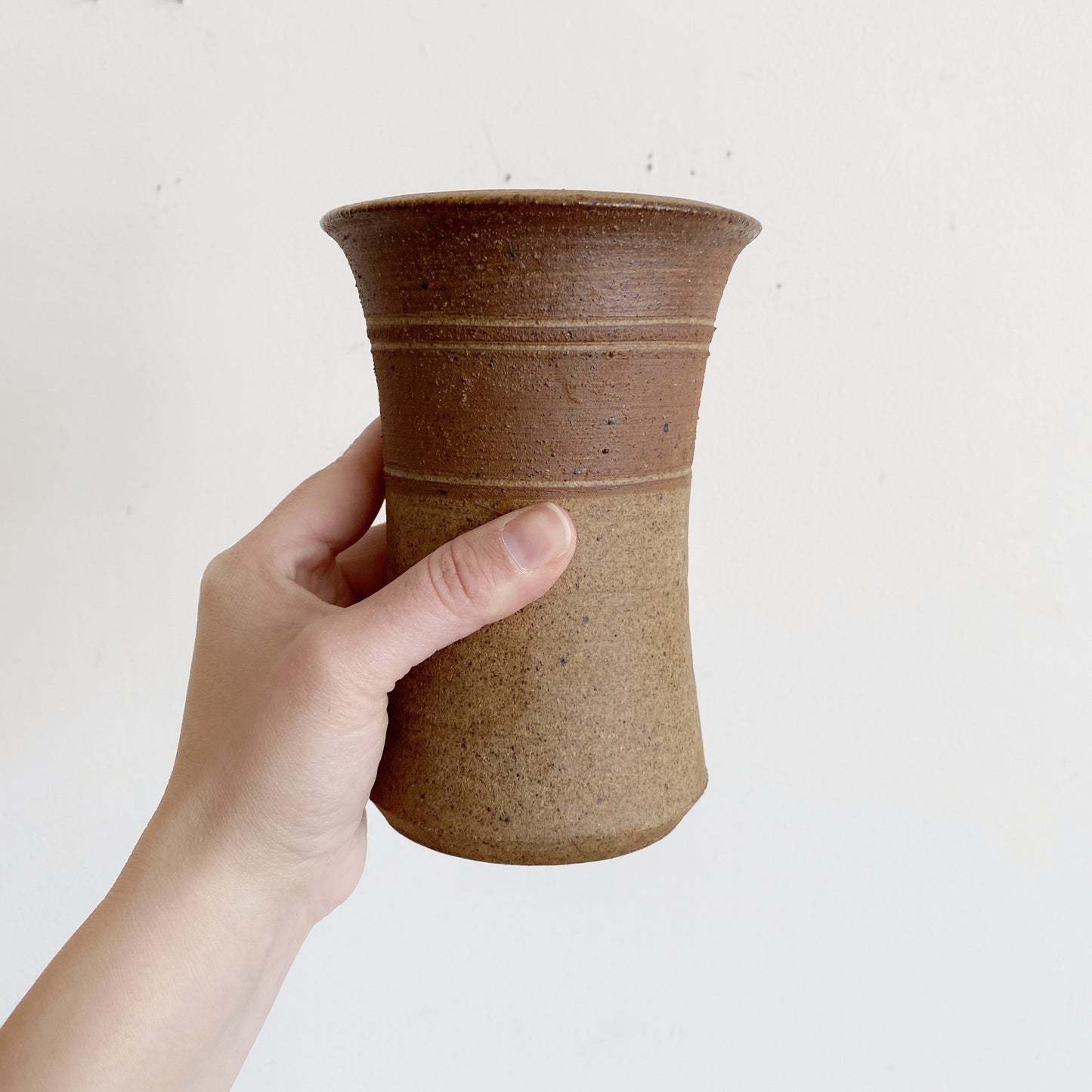 Vintage Pottery Vase, 6.25”