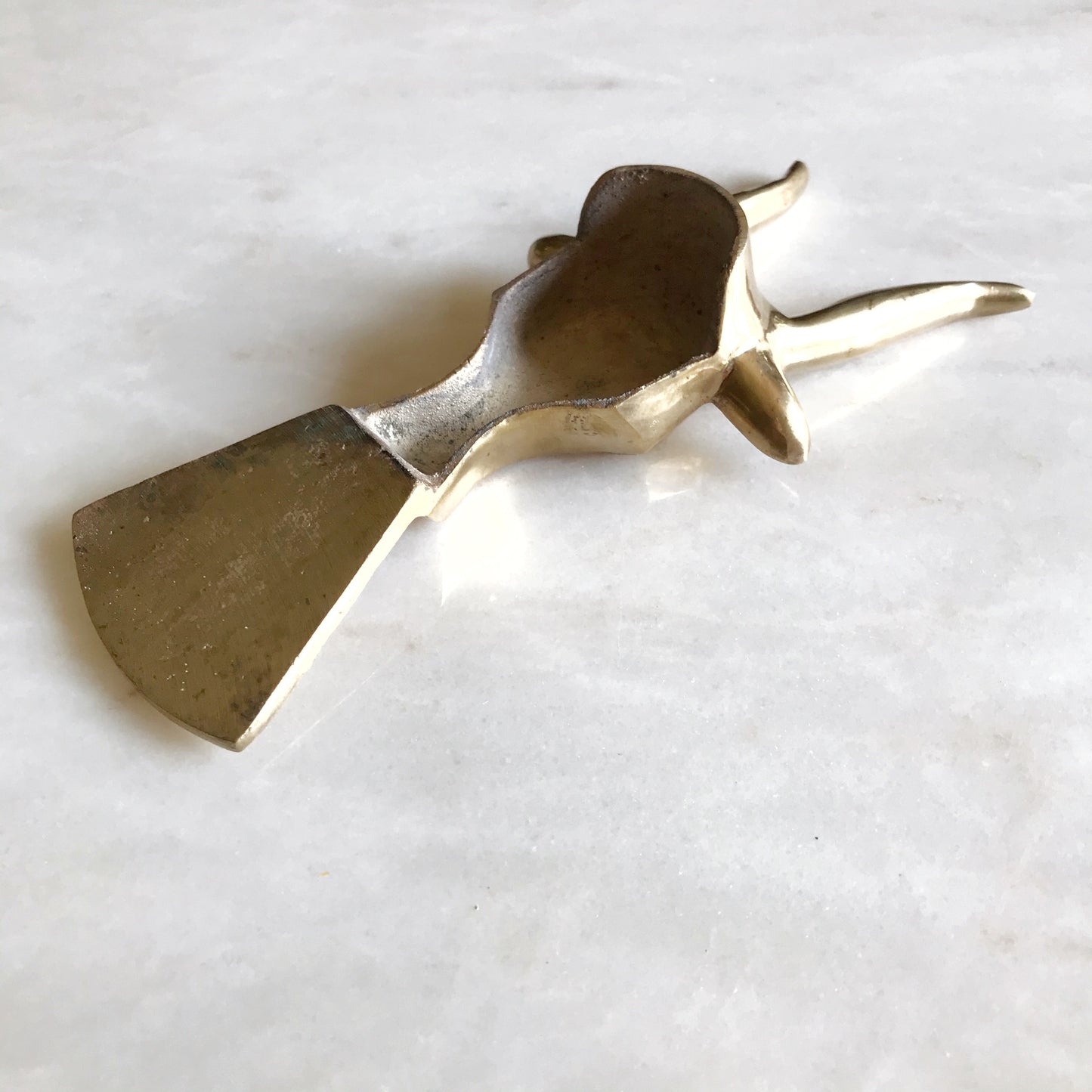 Vintage Brass Bull Bootjack / Boot Jack
