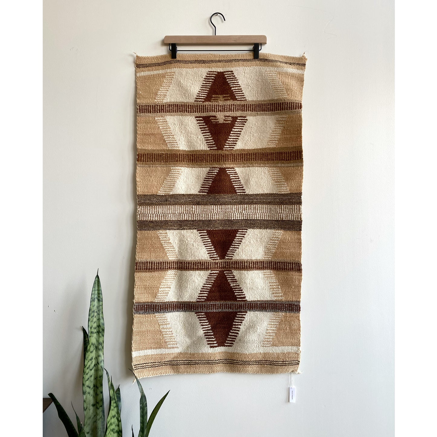Vintage Handwoven Textile, Brown