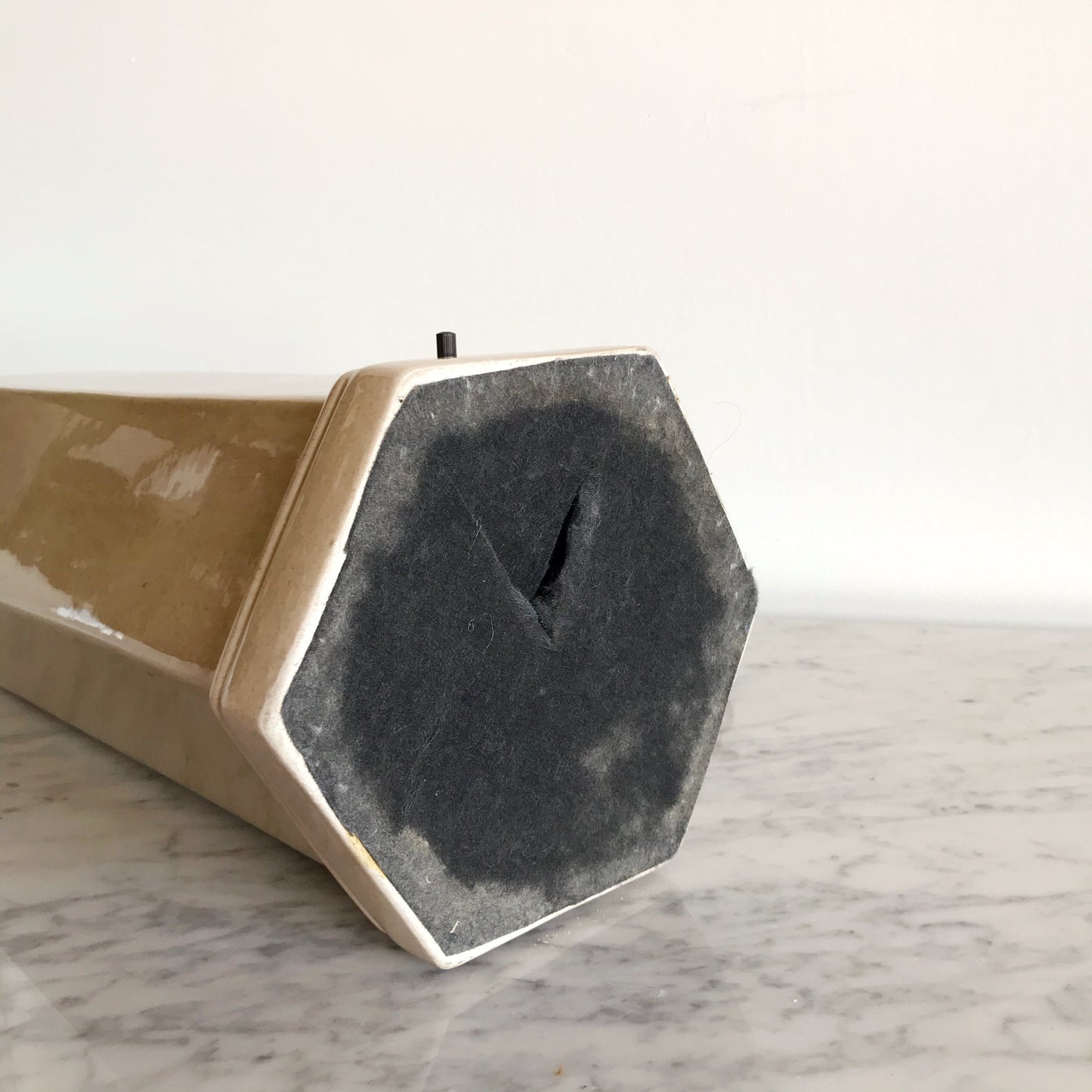 Vintage Hexagon Ceramic Lamp Base