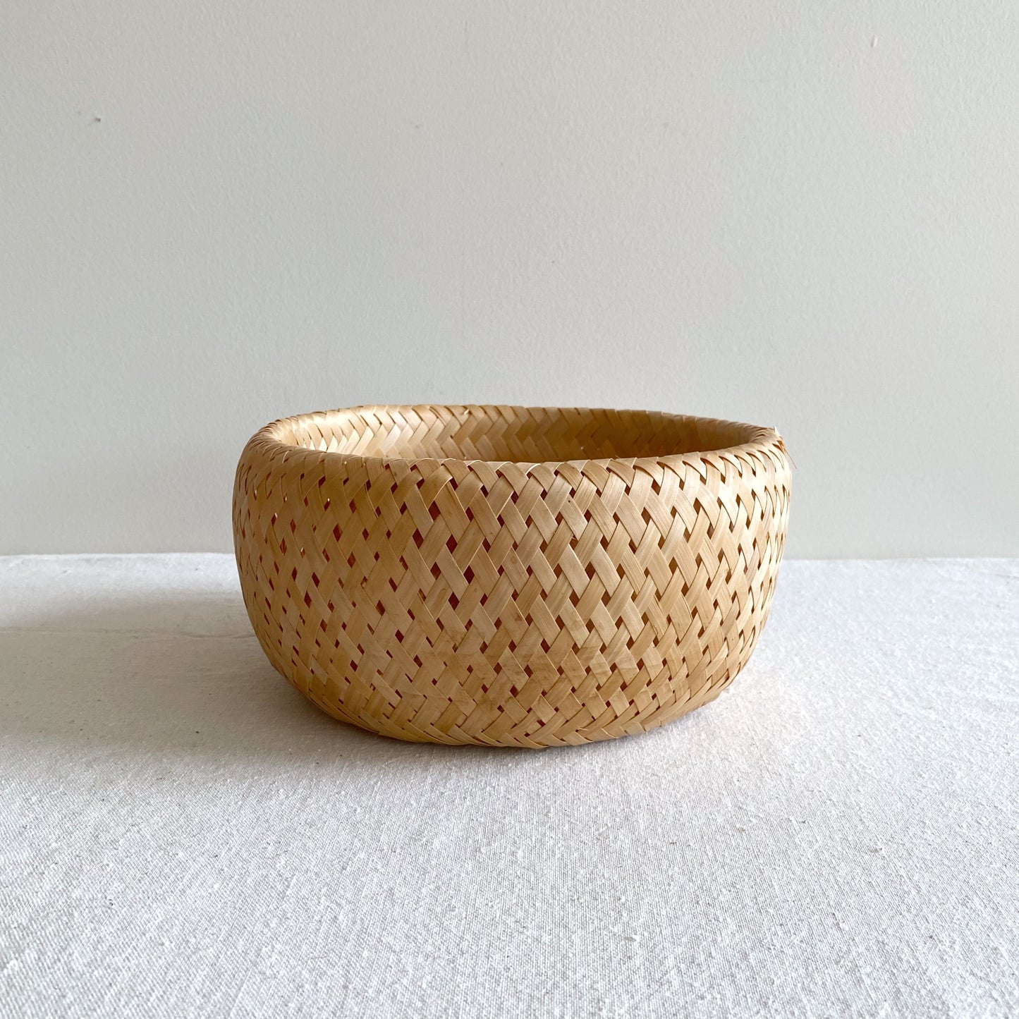 Vintage Woven "Puff" Basket / Bowl