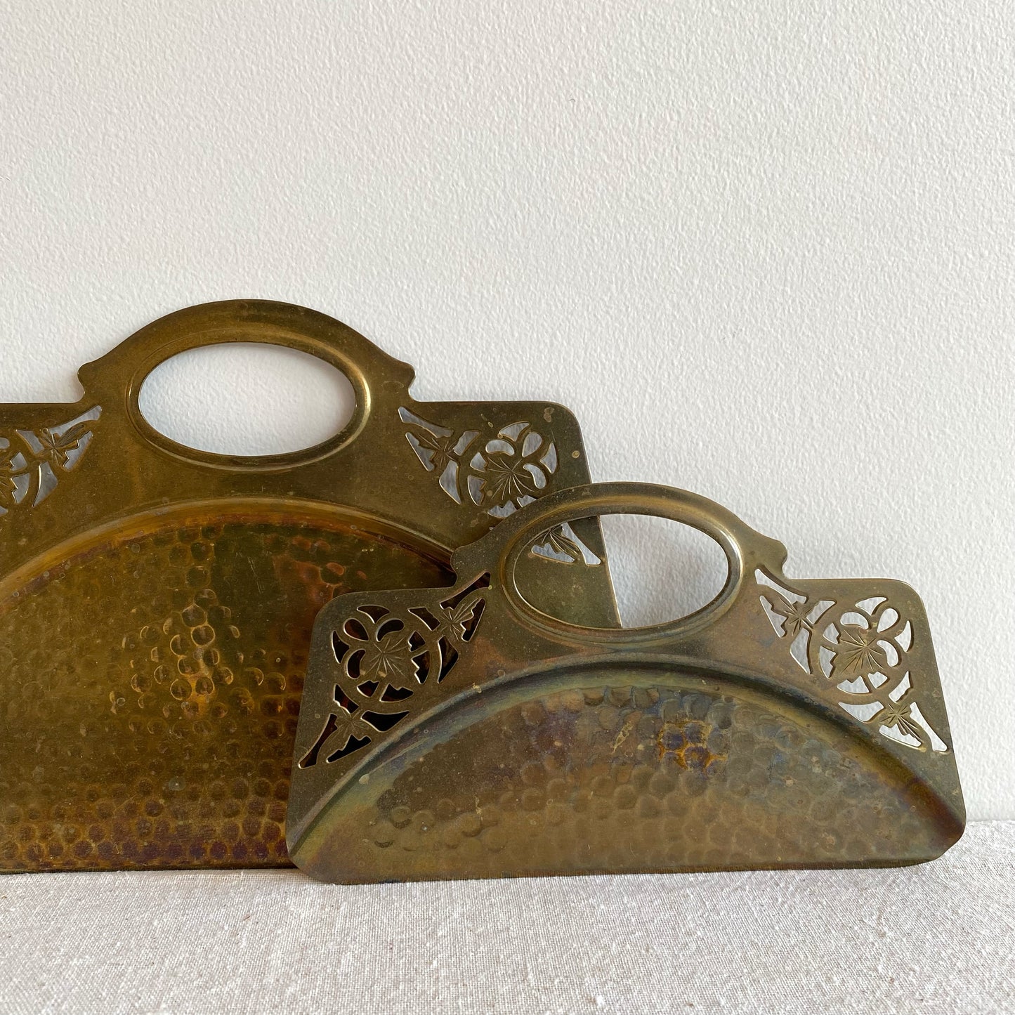 Vintage Brass Crumb Catcher Set