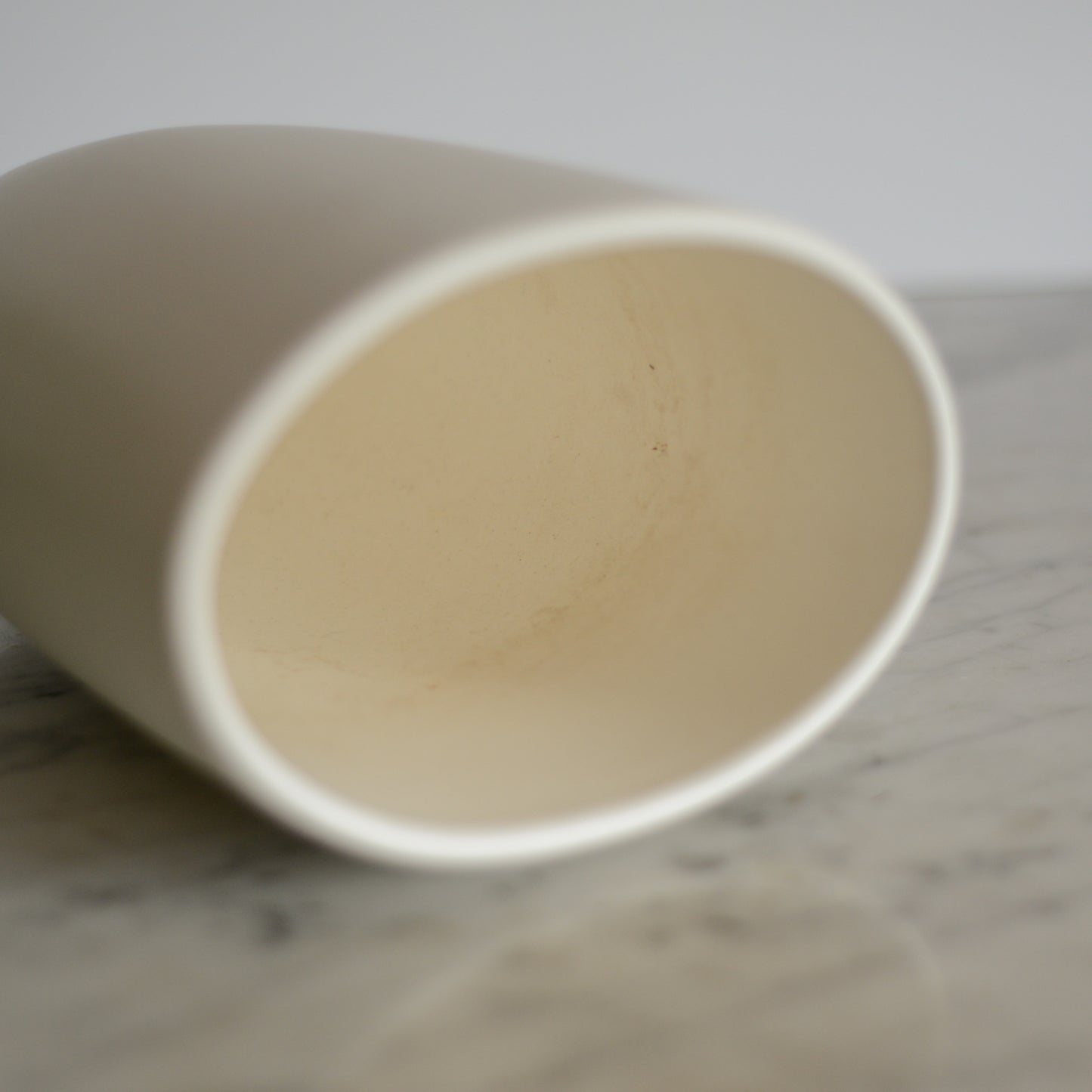 Simple Matte White Vase, Romania