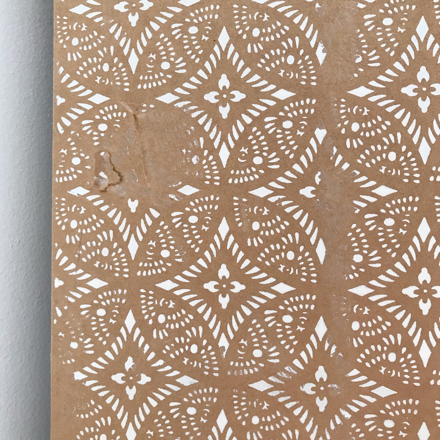 Vintage Hand-Painted Folding Screen / Room Divider (70" x 36")