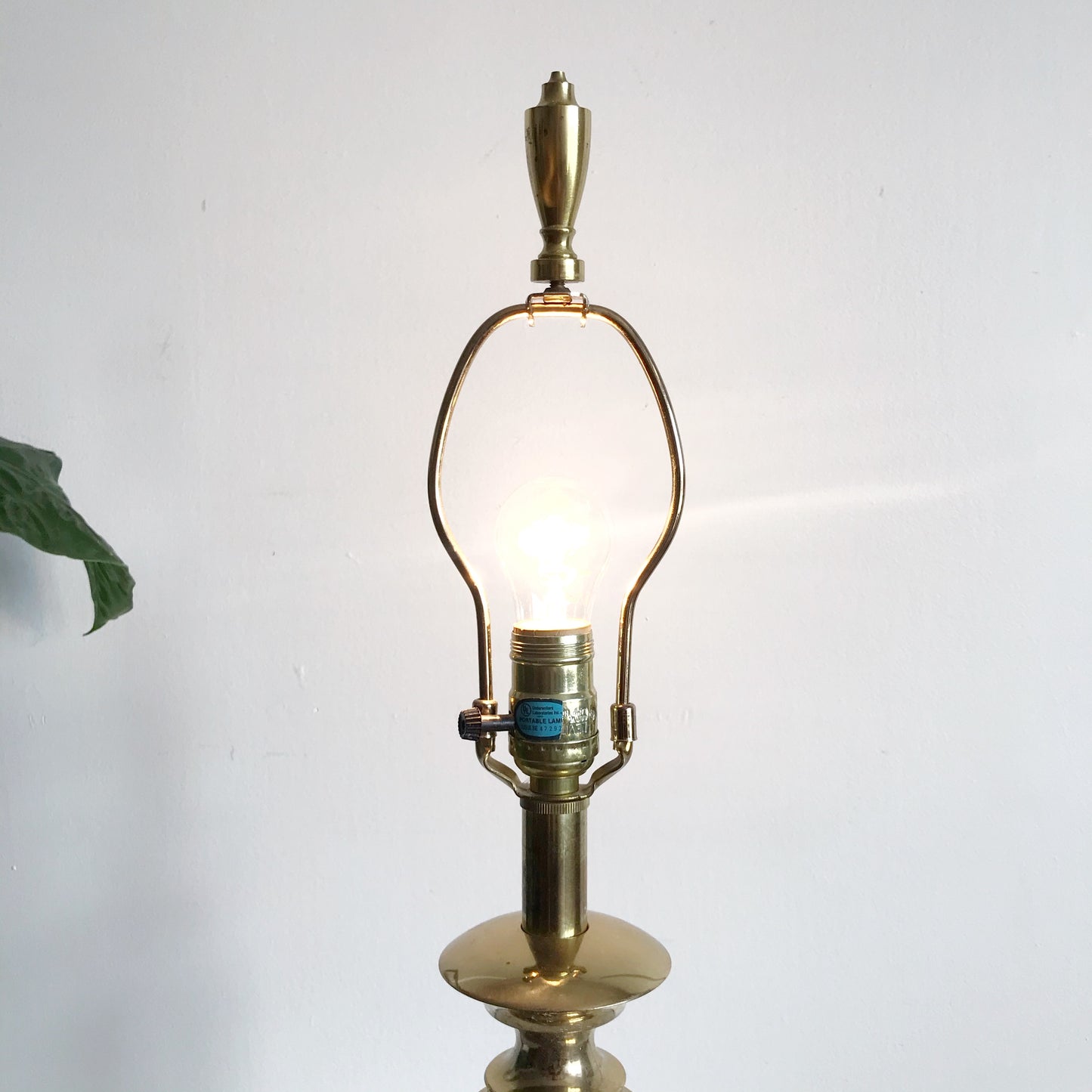 Vintage Stiffel Table Lamp with Shade