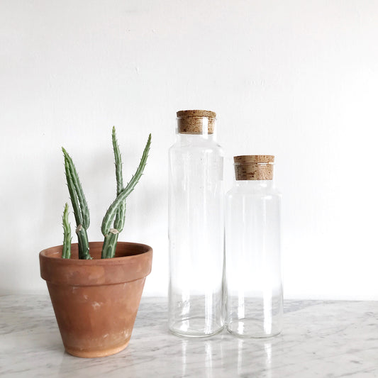 Extra-Tall Glass Decanter, 13"
