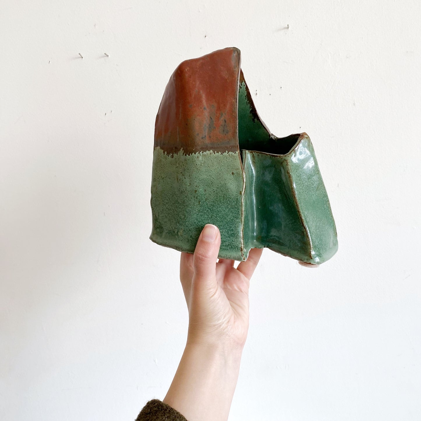 Hand-built Abstract Pottery Piece