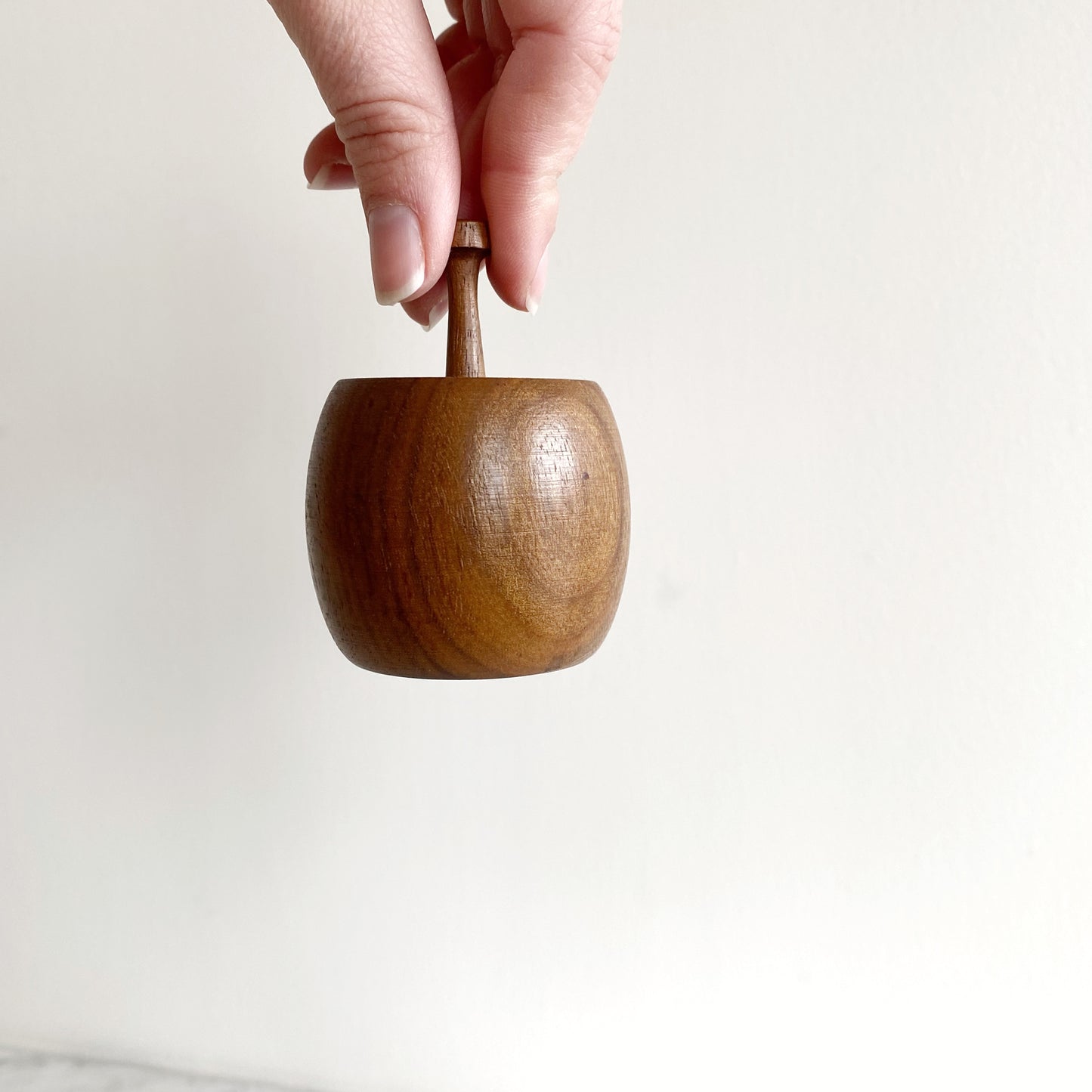 Vintage Turned Wood Toothpick Holder