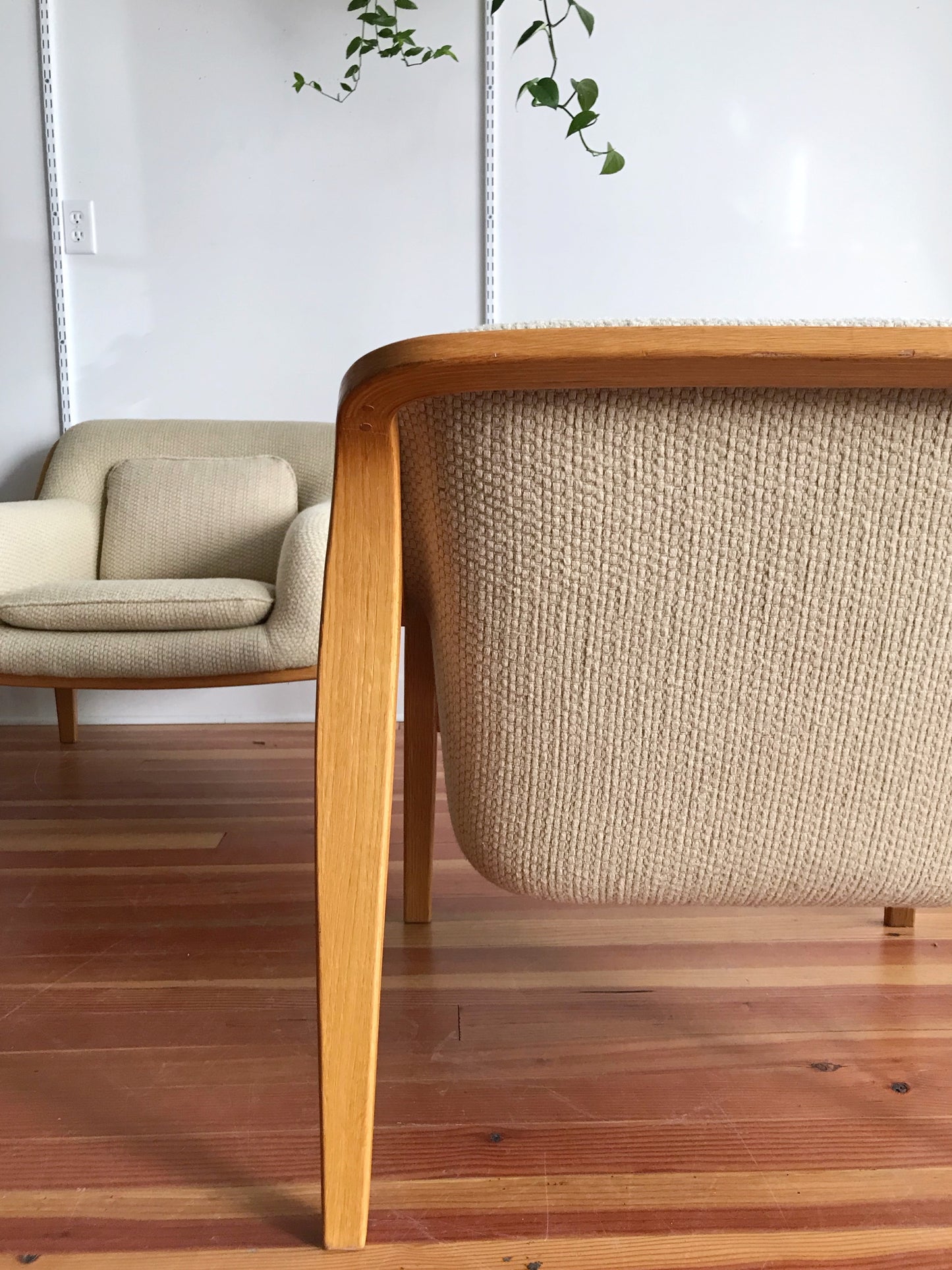 Vintage 1970’s Knoll Bent Wood Armchair by Bill Stephens