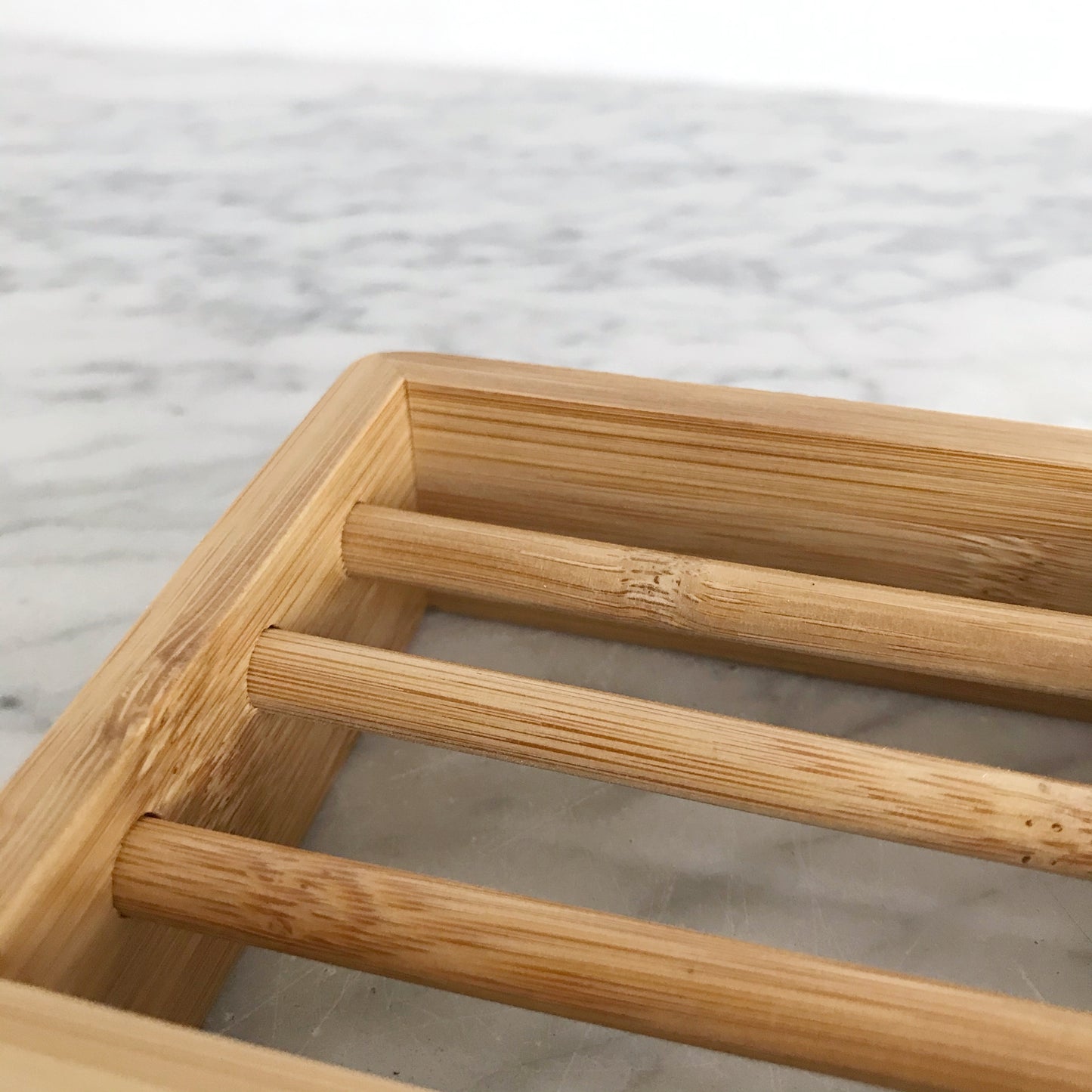 Natural Bamboo Soap Dish / Drying Shelf