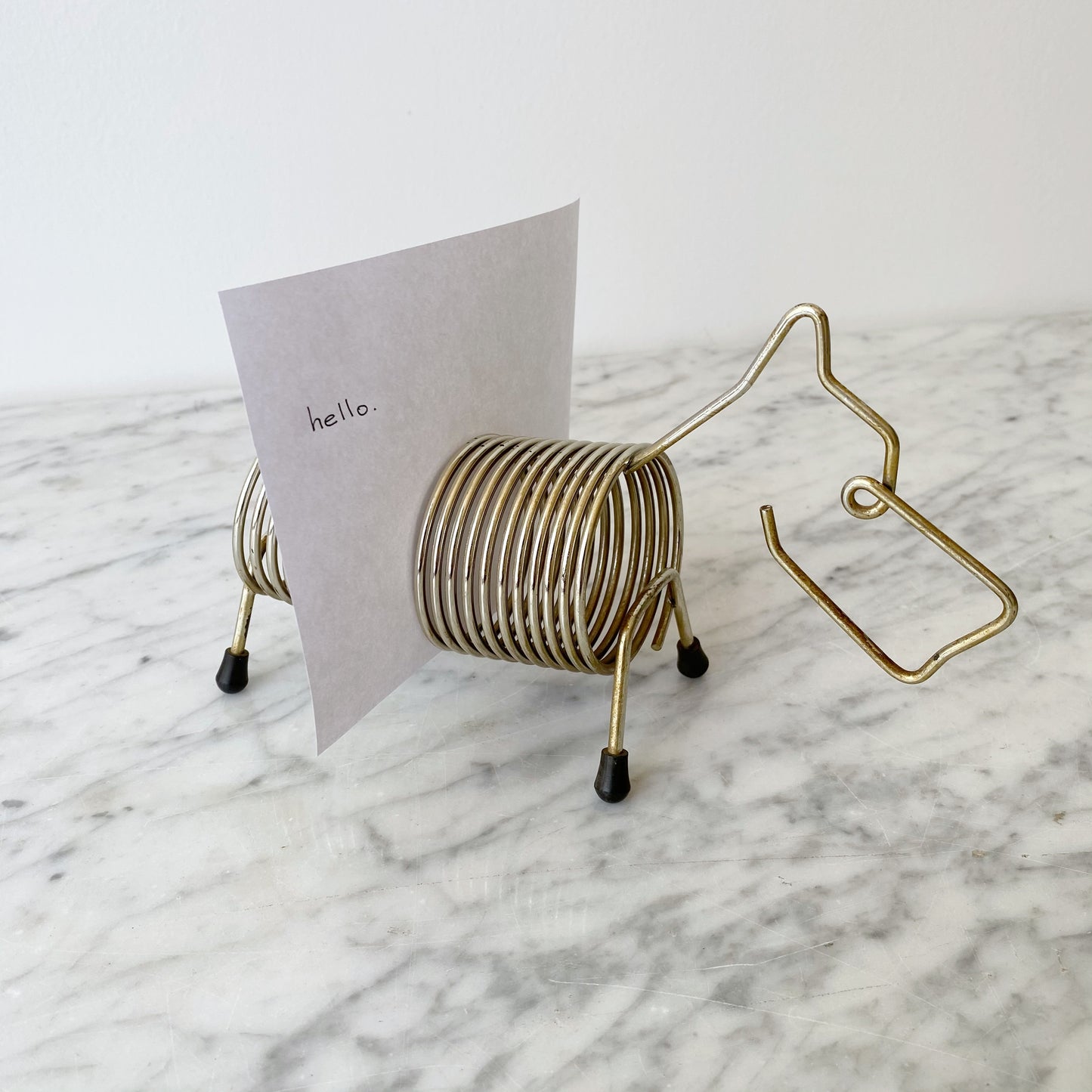 Vintage Mid-Century Spiral Dog Letter Sorter