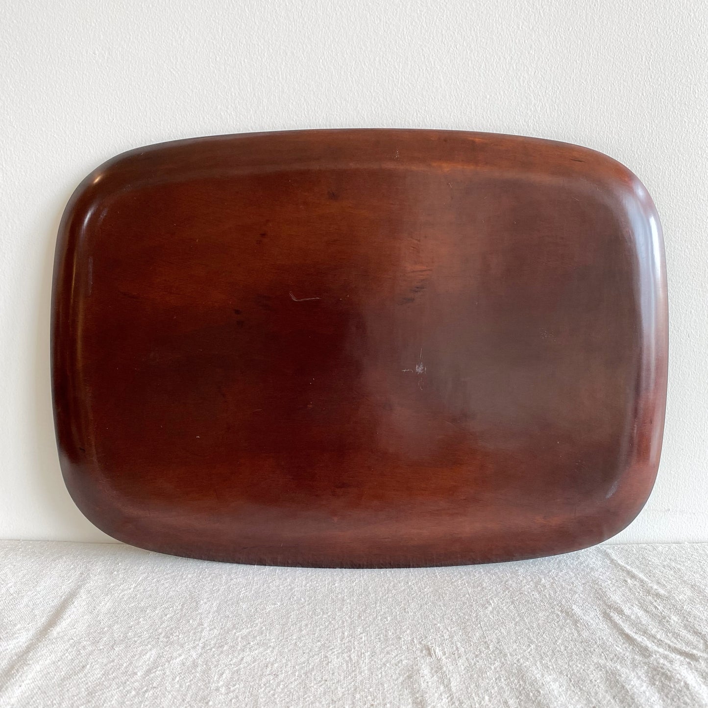 Vintage MCM Lacquered Tray with Fish