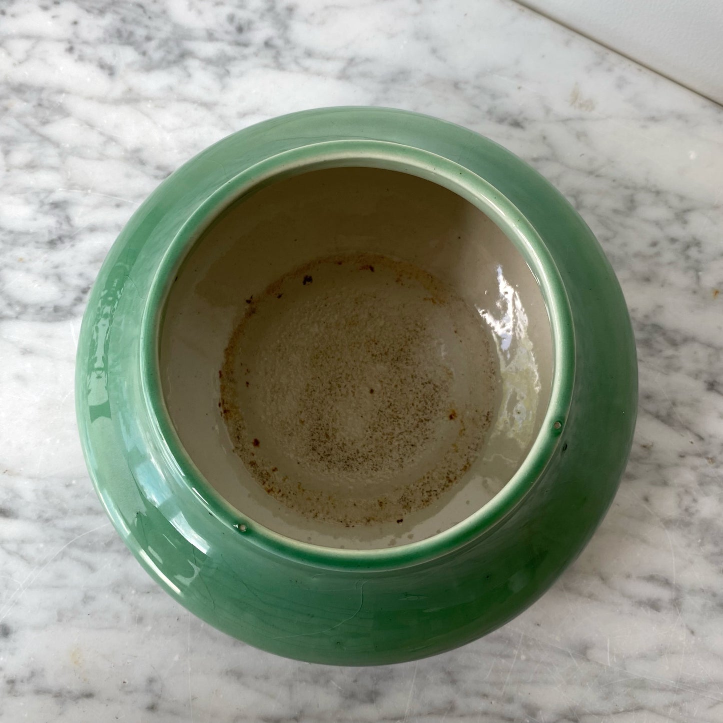 Vintage Mint Green Ceramic Planter, Red Wing Pottery