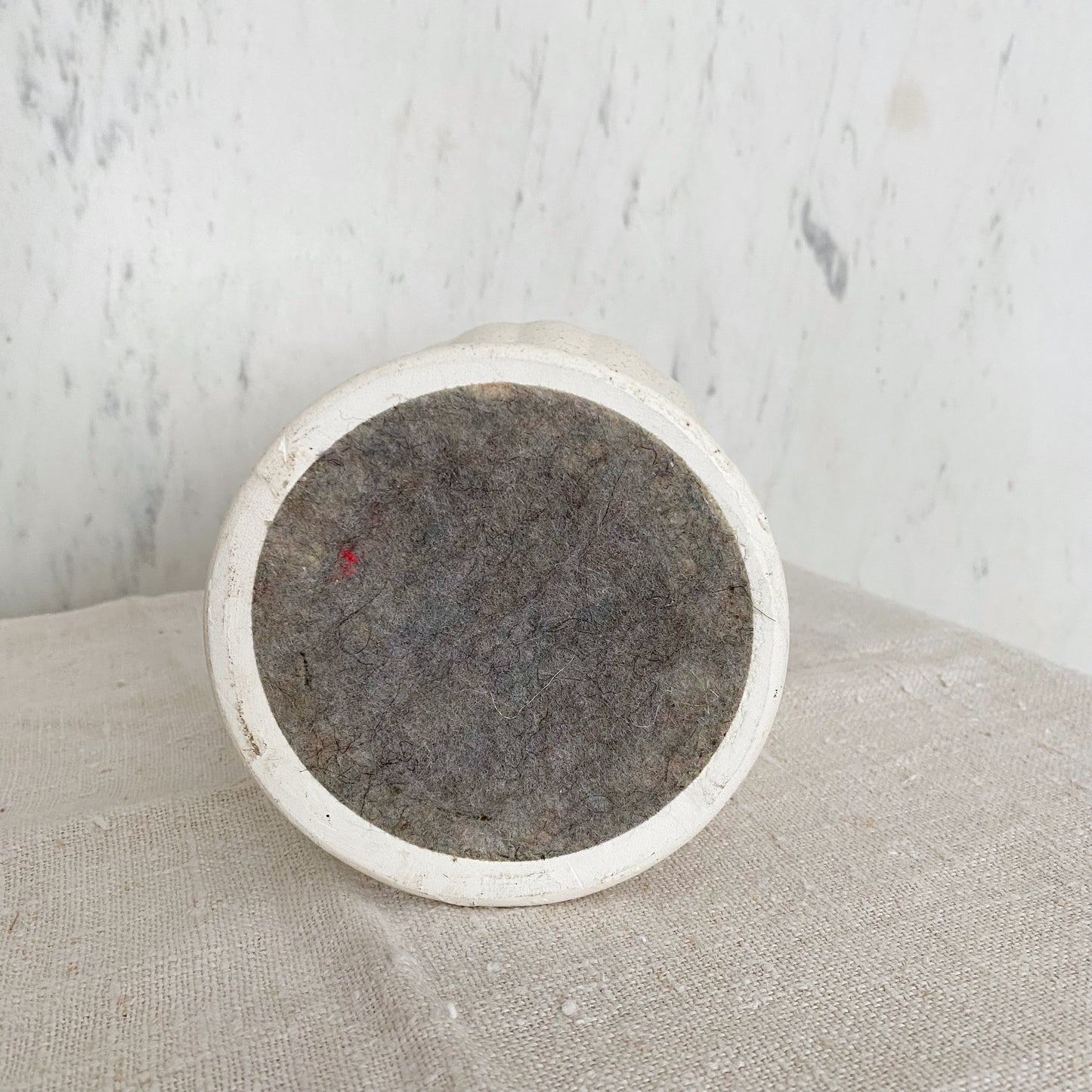 Vintage Ceramic Lamp with Black Shade