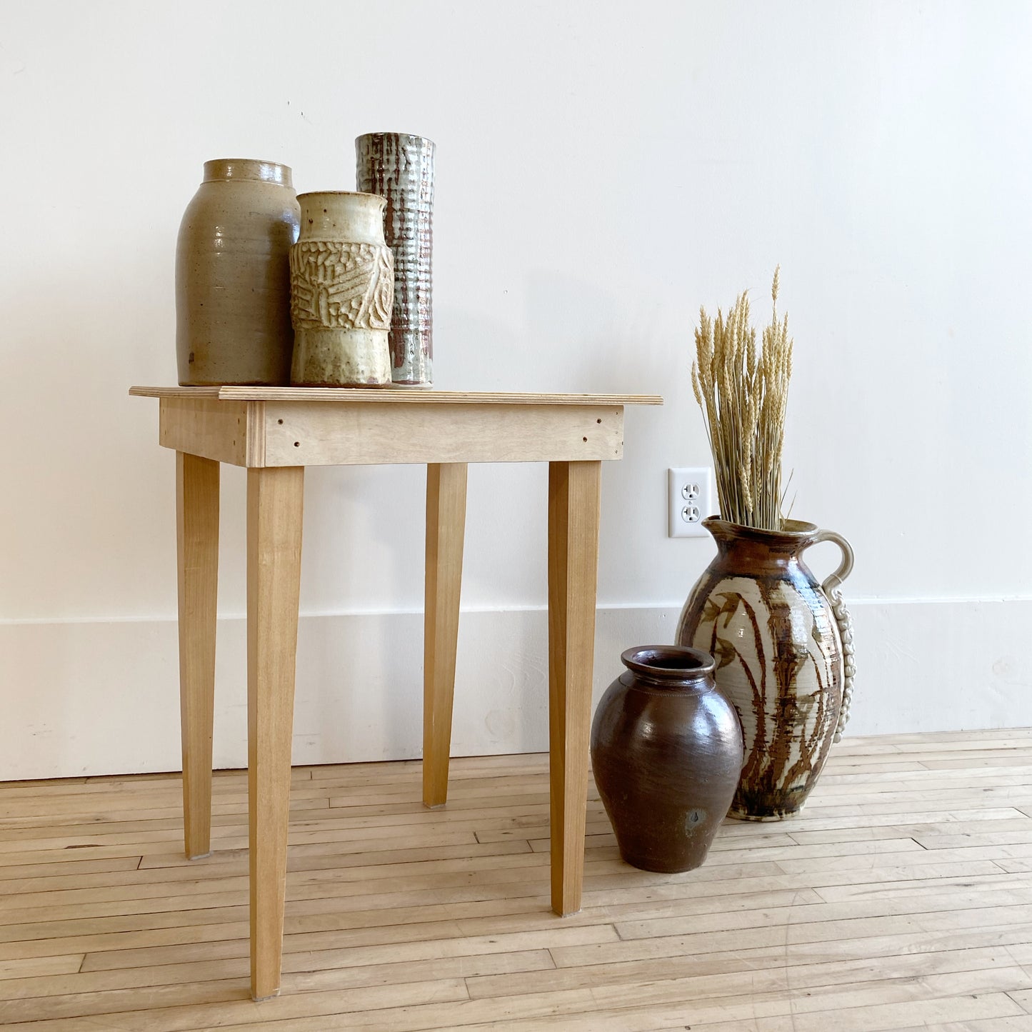 Handmade Wood Side Table