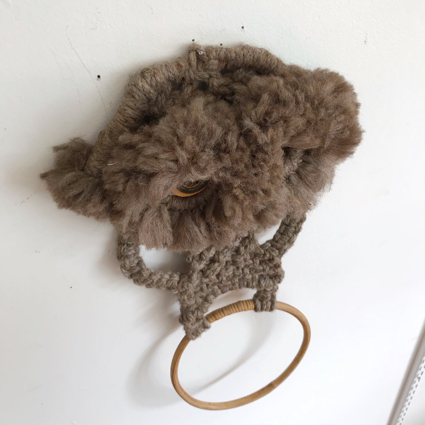 Vintage Hand-Woven Owl Towel Ring