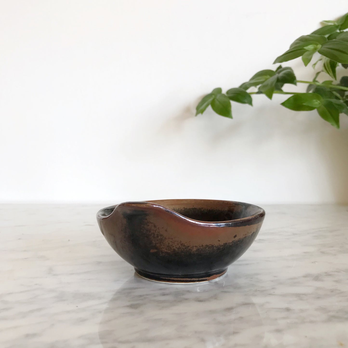 Handcrafted Asymmetrical Pottery Dish