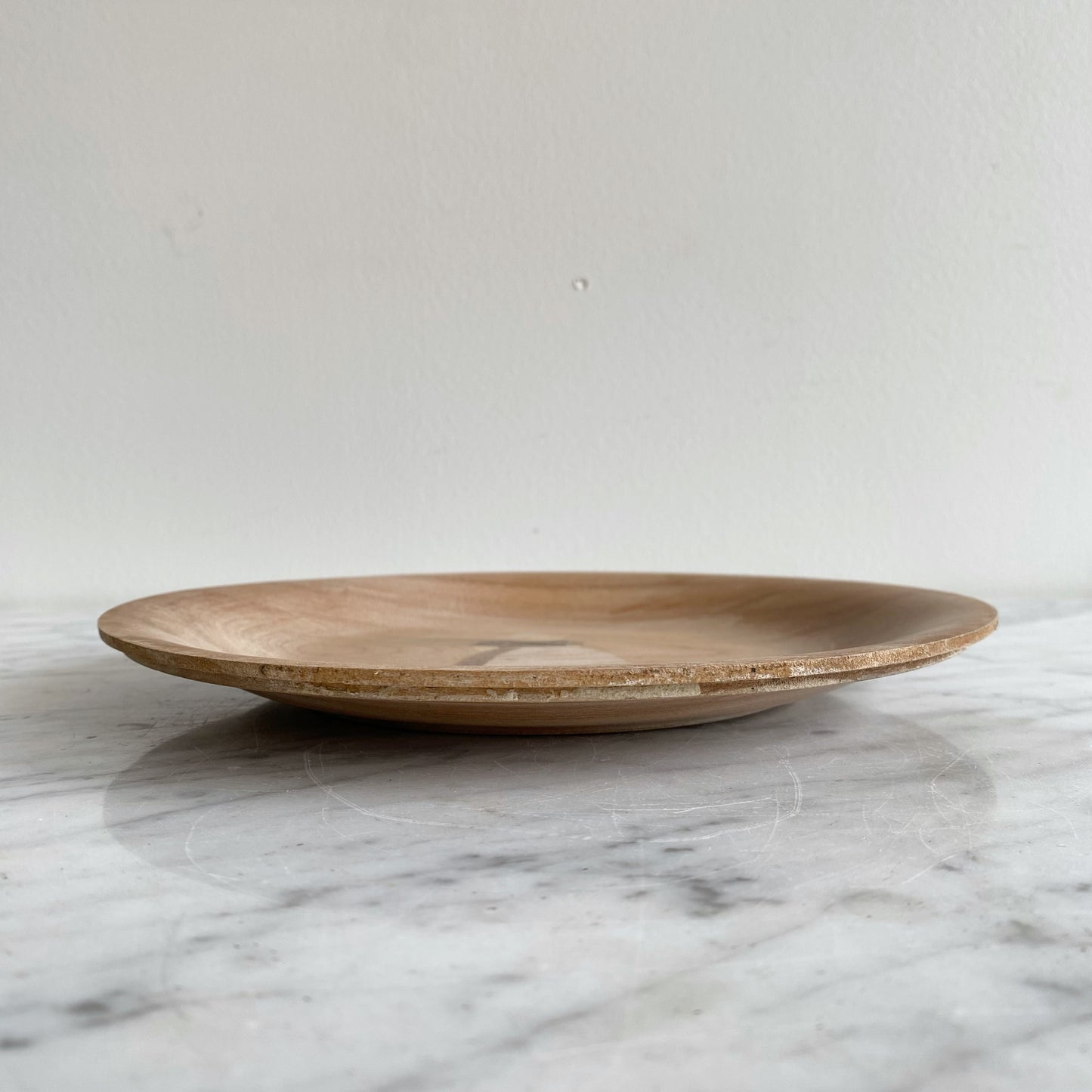 Vintage Wooden Plate with Dutch Girl