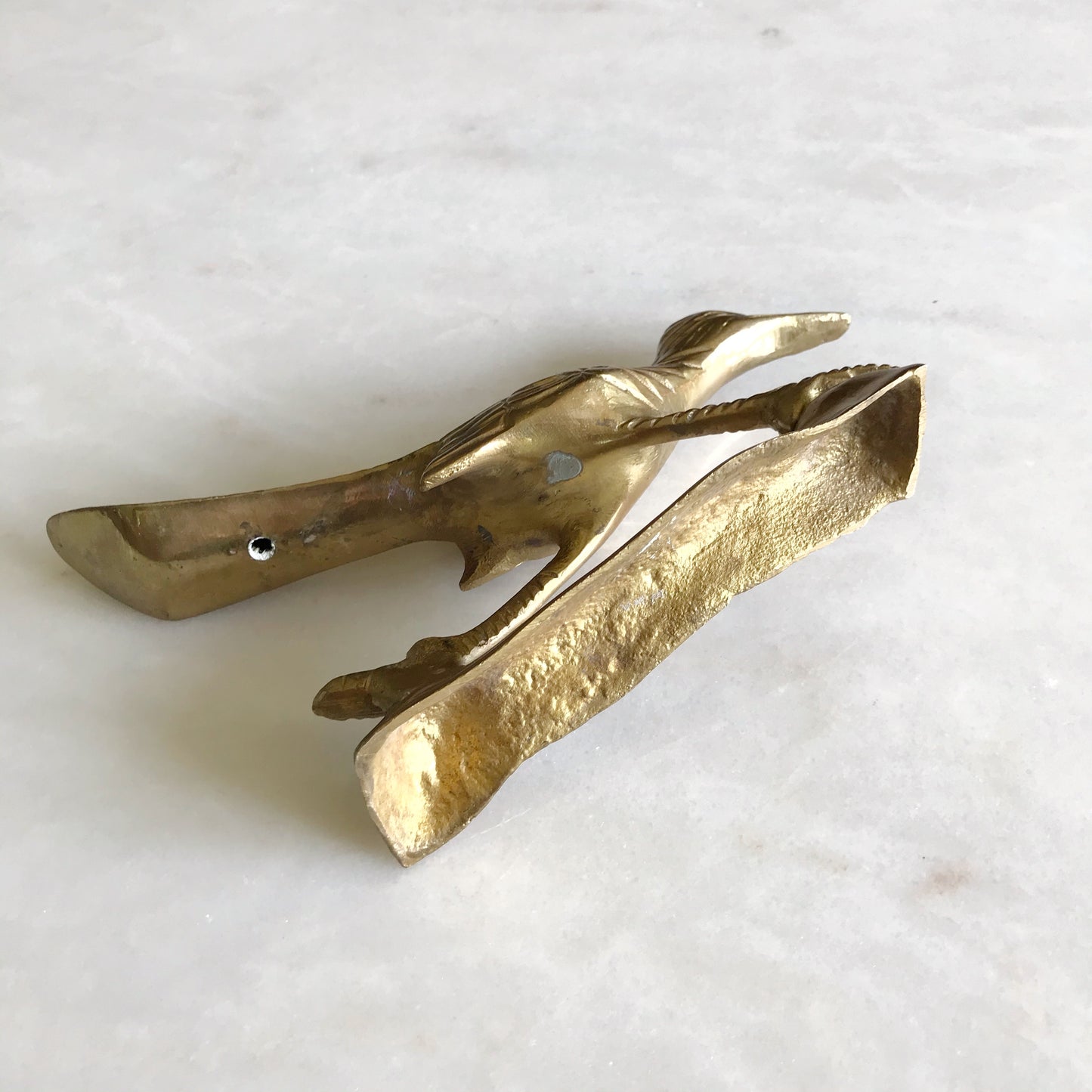 Vintage Brass Roadrunner Figure